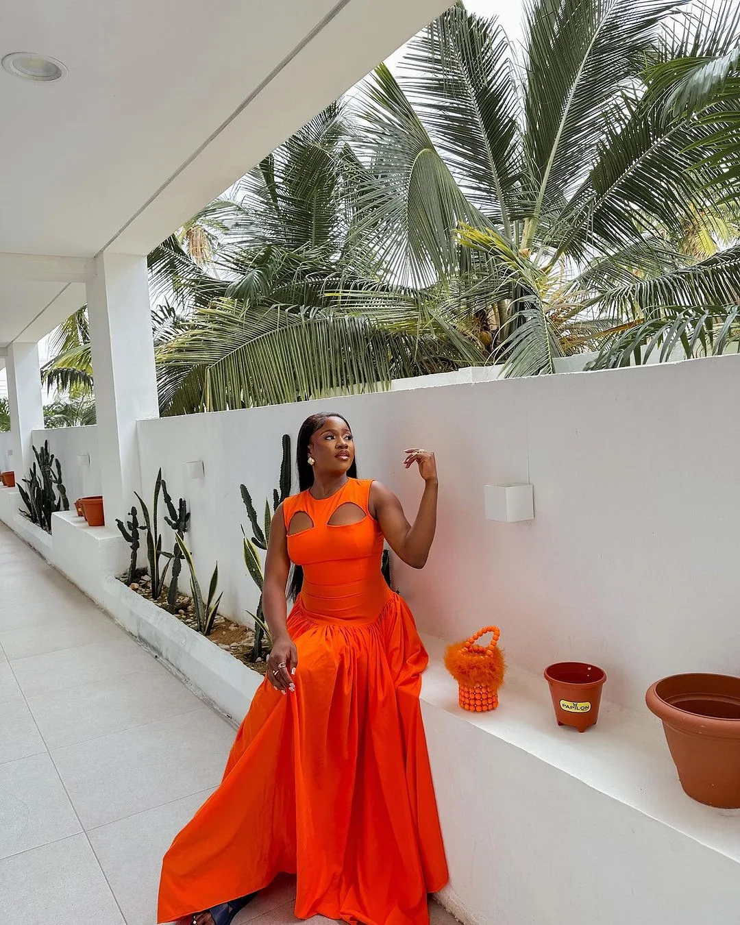 CM.YAYA 2024 Summer Sleeveless Sweet Cute O-Neck Hollow Out Slim Floor-Length Long Women Dress Beach Streetwear Maxi Dresses