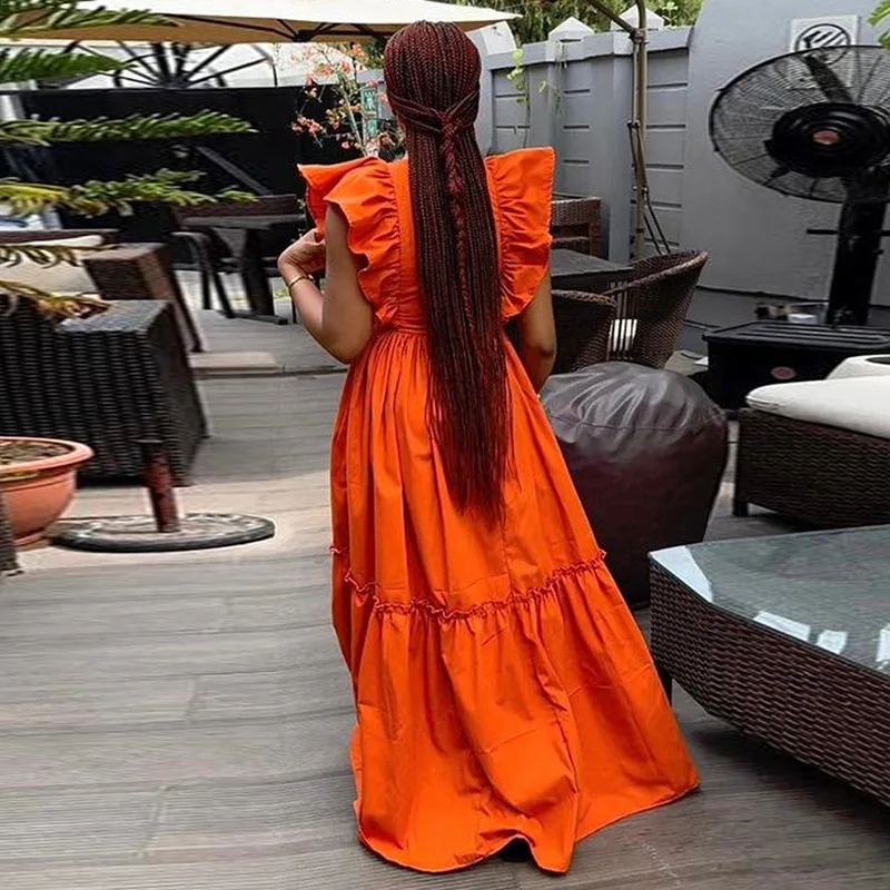 CM.YAYA 2024 Summer Sleeveless Sweet Cute O-Neck Hollow Out Slim Floor-Length Long Women Dress Beach Streetwear Maxi Dresses