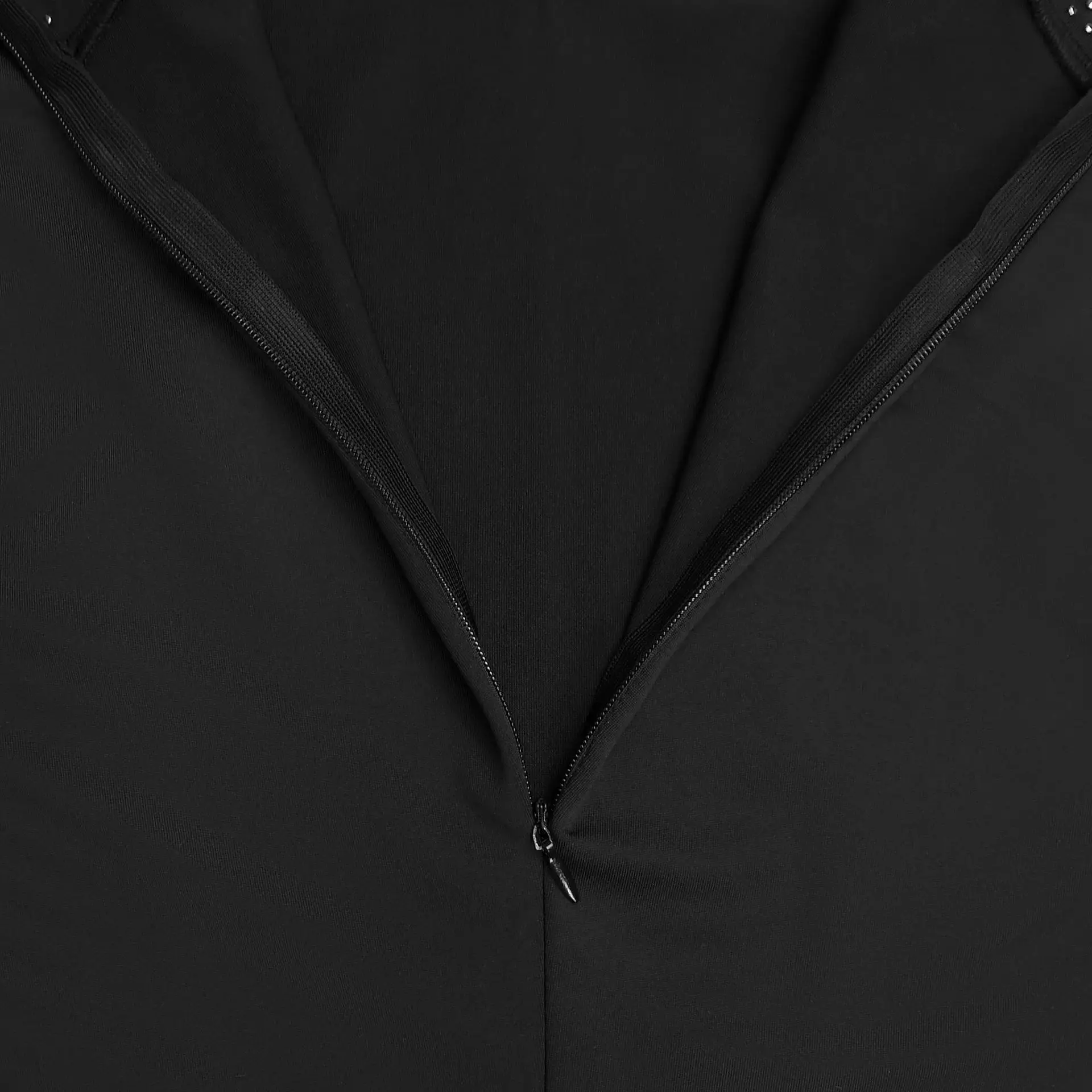 GLCMYAYA Women Pearl Beading Stand Collar Bodycon Midi Maxi Long Pleated Dress 2025 Summer Vacation Holiday Sexy Party Dresses