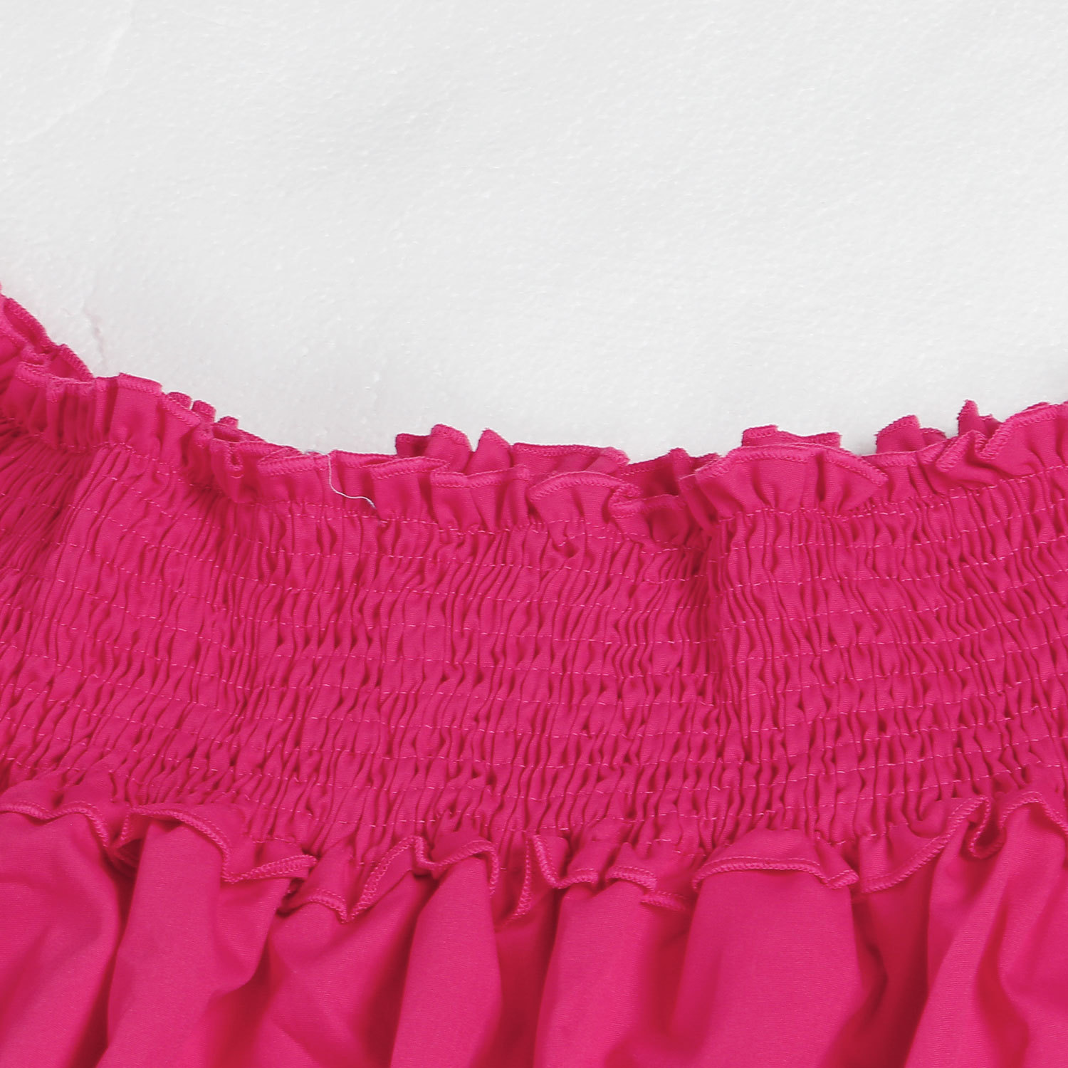 CM.YAYA Chic Women Cascading Ruffles Petal Off Shoulder Long Sleeve Smock Dress 2022 Big Swing Loose Blouse Sundress Vestidos