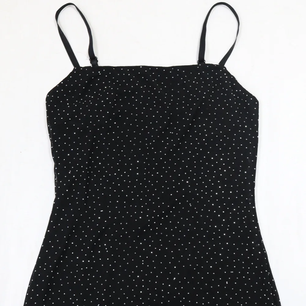 CM.YAYA Women Diamonds Hot Rhinestones Strap Bodycon Mermaid Long Maxi Dress 2025 Birthday Night Club Party Vestido Sexy Dresses