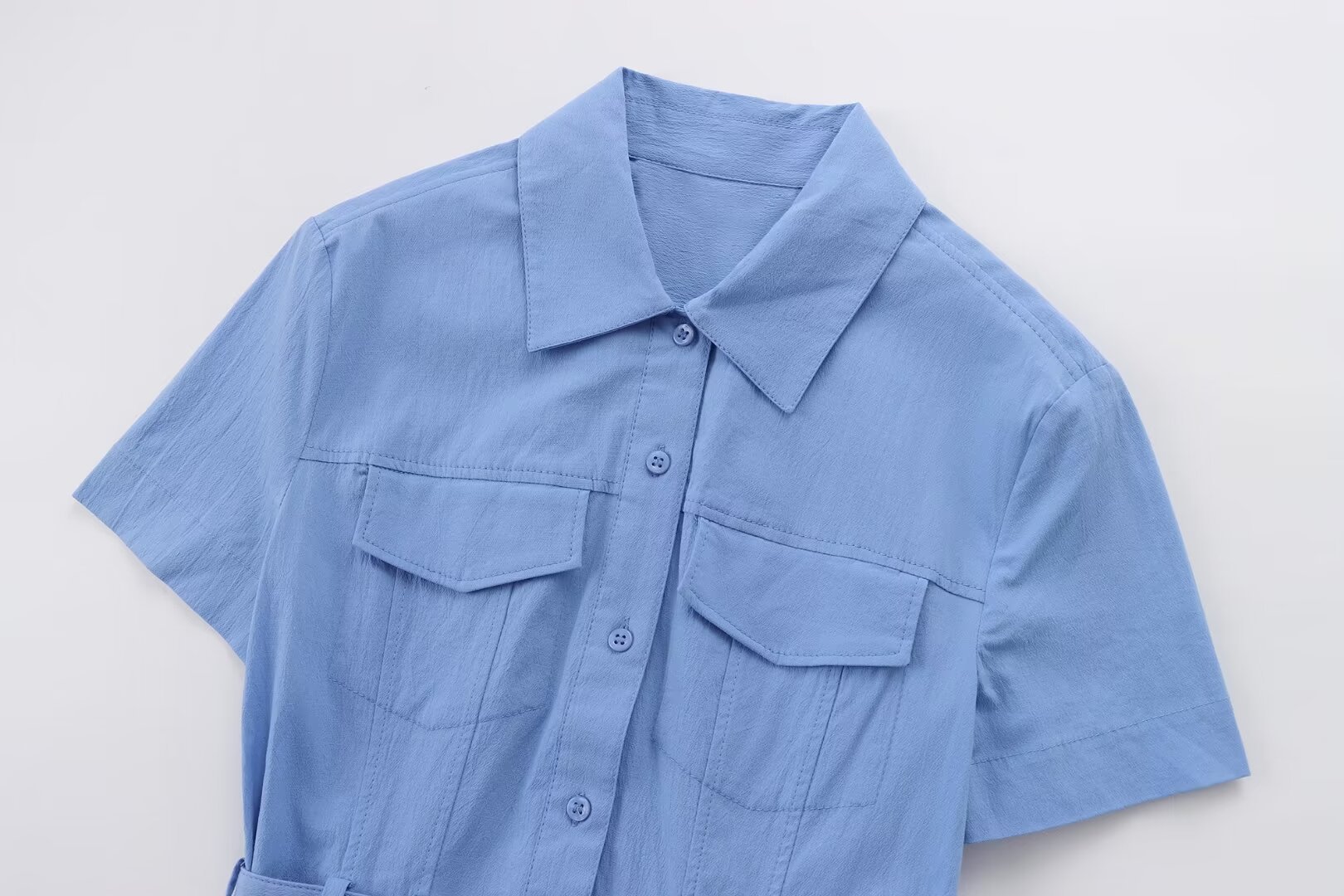 CM.YAYA Women Short Sleeve Single Breasted Belt Long Maxi Dress 2025 Street Birthday Evening Sexy Party Shirt Dresses Vestidos