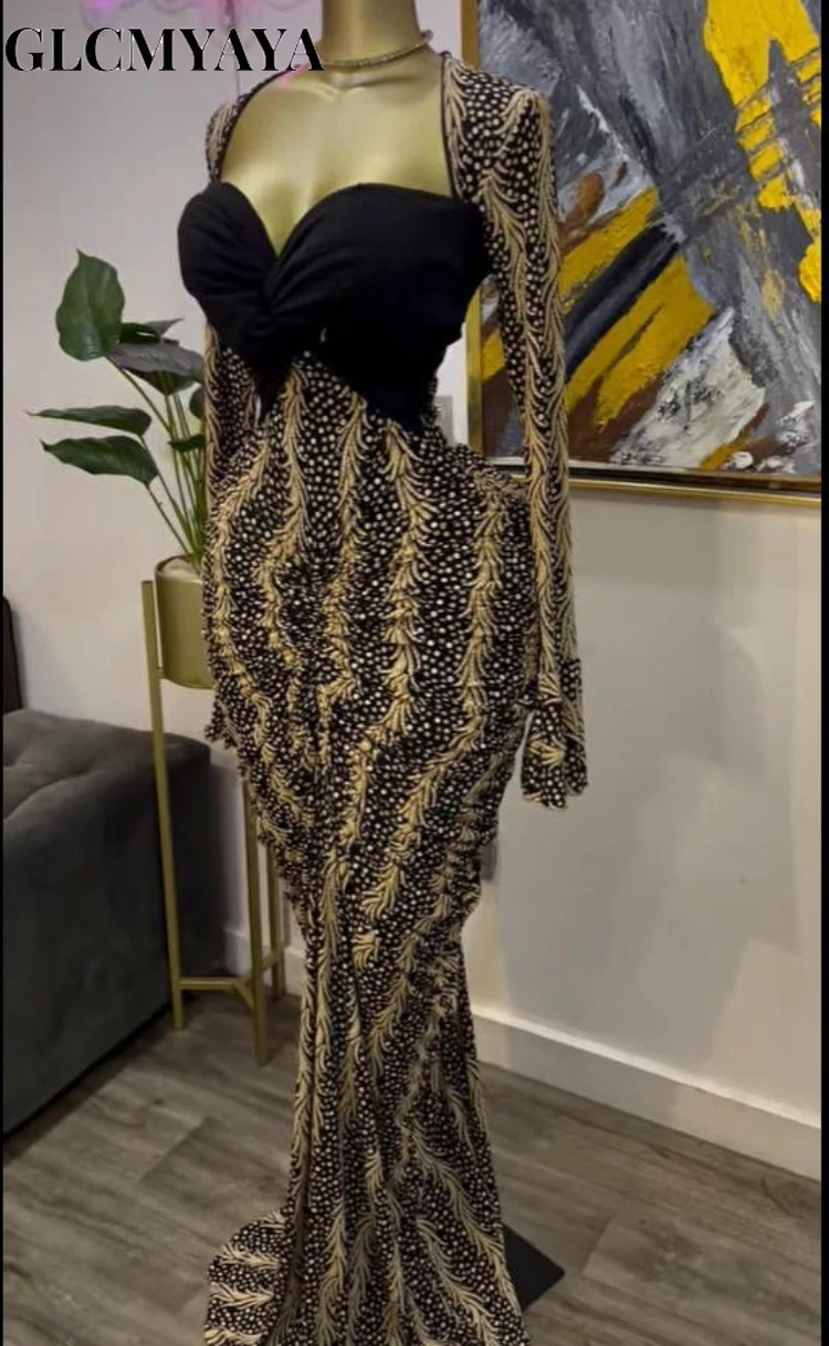 GLCMYAYA Women Printed Flare Long Sleeve Patchwork Ruched Stacked Maxi Long Dress 2025 Vacation Party Birthday Dresses Vestidos GLCMYAYA Women Printed Flare Long Sleeve Patchwork Ruched Stacked Maxi Long Dress 2025 Vacation Party Birthday Dresses Vestidos