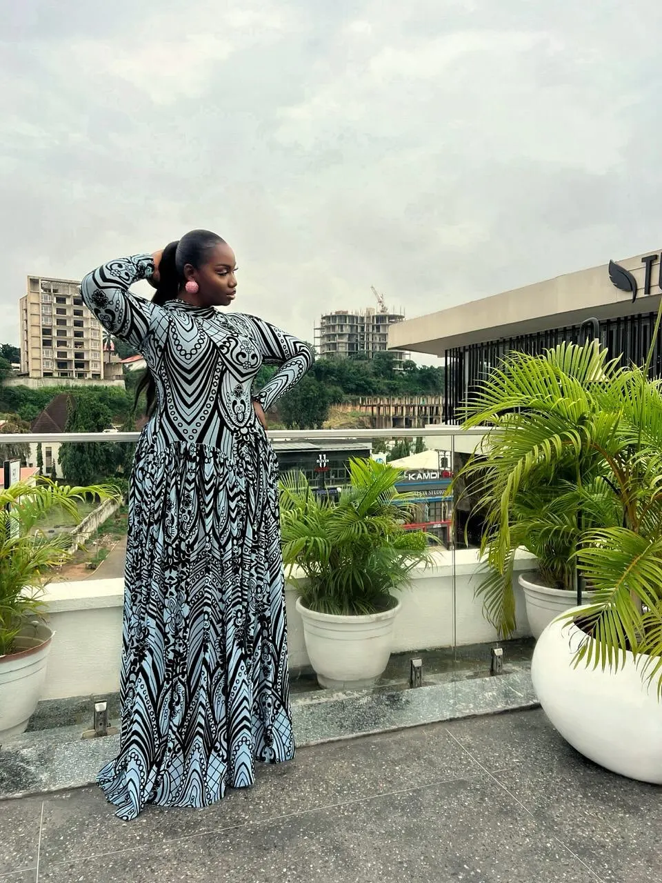 CM.YAYA Women Print Round Neckline Long Sleeve Long Maxi Dress 2026 Spring Evening Party Education Vacation Dresses Vestidos CM.YAYA Women Print Round Neckline Long Sleeve Long Maxi Dress 2026 Spring Evening Party Education Vacation Dresses Vestidos