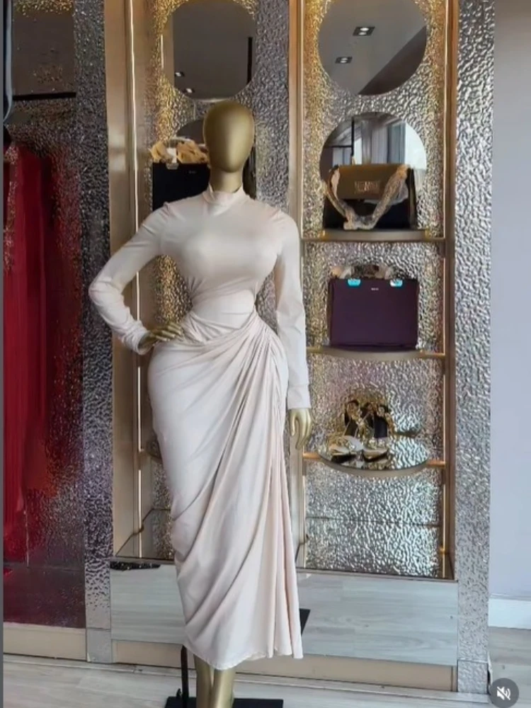 CM.YAYA Women's Cutout Waist Ruched Stacked Long Sleeve Midi Maxi Formal Dress 2026 Education Party Cocktail Night Out Dresses CM.YAYA Women's Cutout Waist Ruched Stacked Long Sleeve Midi Maxi Formal Dress 2026 Education Party Cocktail Night Out Dresses