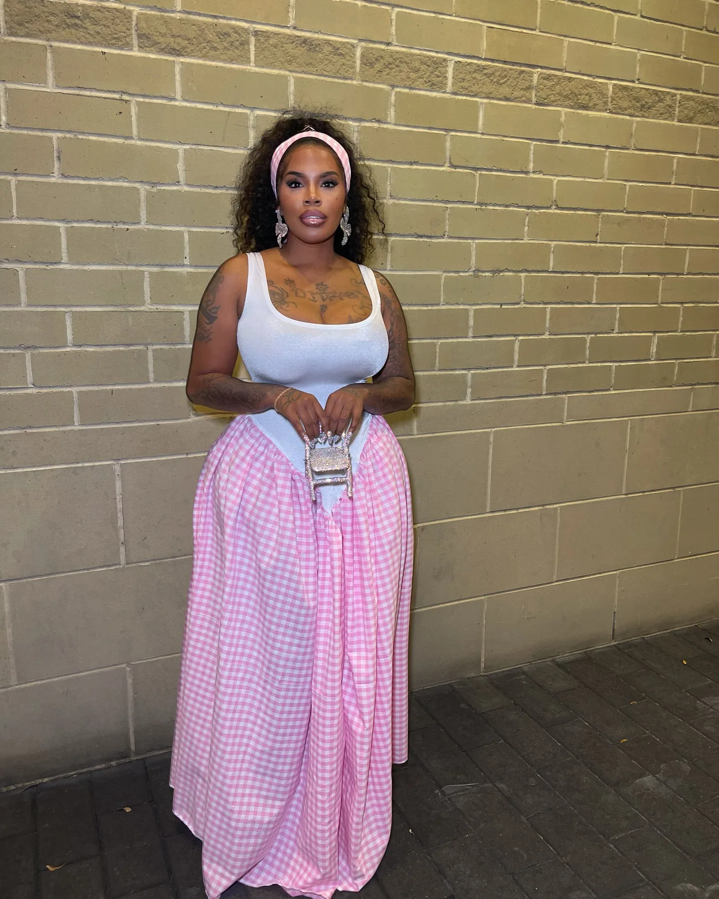 CM.YAYA Women Plaid Print U-Neck Sleeveless Tank Long Dress 2025 Summer Beach Holiday Birthday Sexy Club Party Evening Dresses