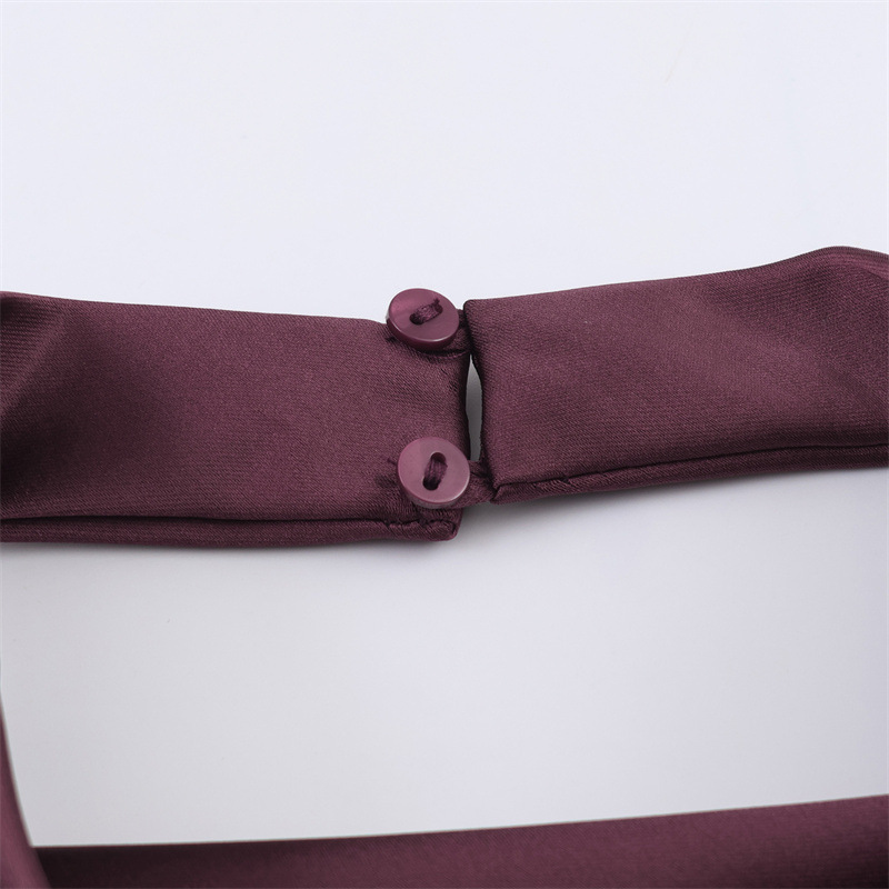 CM.YAYA Women Halter Neck Backless A-line Satin Midi Mini Formal Dress 2026 Elegant Street Education Party Cocktail Dresses