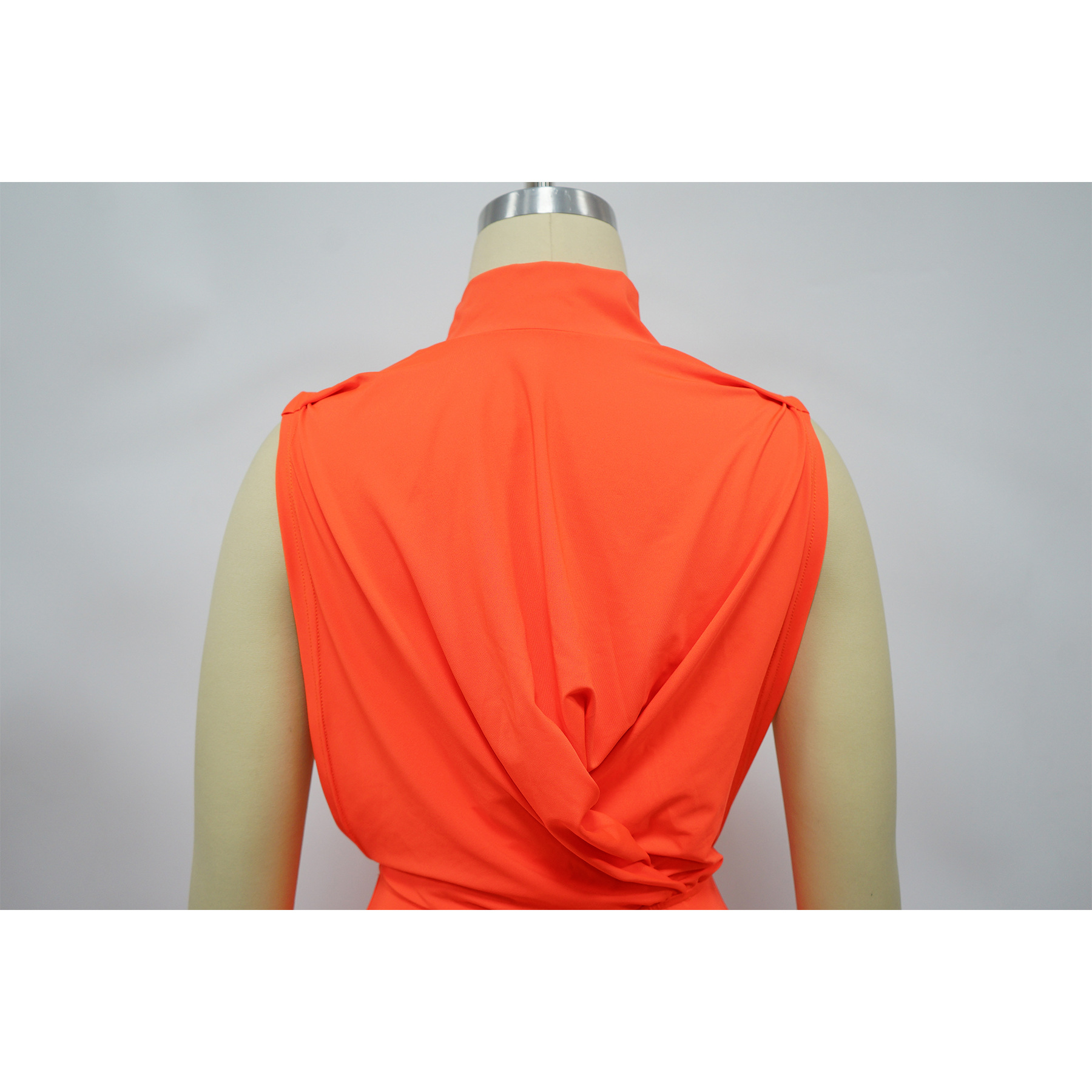 CM.YAYA Women O-neck High Split Ruched Stacked Bodycon Midi Maxi Dress 2024 Evening Party Club Vestidos Sexy Chic Long Dresses CM.YAYA Women O-neck High Split Ruched Stacked Bodycon Midi Maxi Dress 2024 Evening Party Club Vestidos Sexy Chic Long Dresses