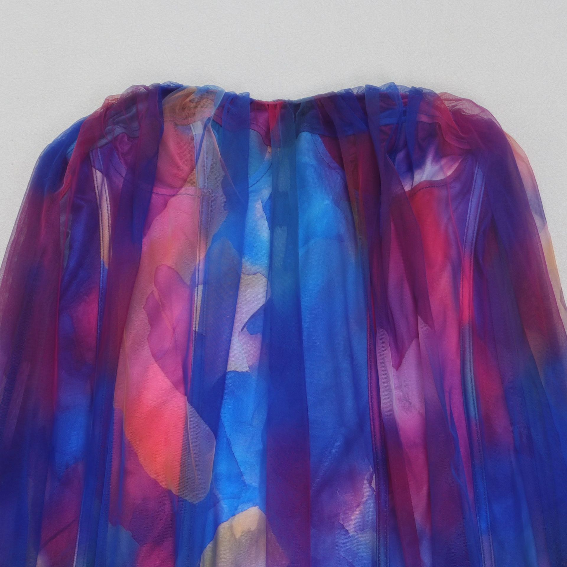 CM.YAYA Women Sleeveless Tie Dye Print Strapless Mesh Bodycon Midi Long Maxi Dress 2025 Birthday Club Party Vestido Sexy Dresses CM.YAYA Women Sleeveless Tie Dye Print Strapless Mesh Bodycon Midi Long Maxi Dress 2025 Birthday Club Party Vestido Sexy Dresses