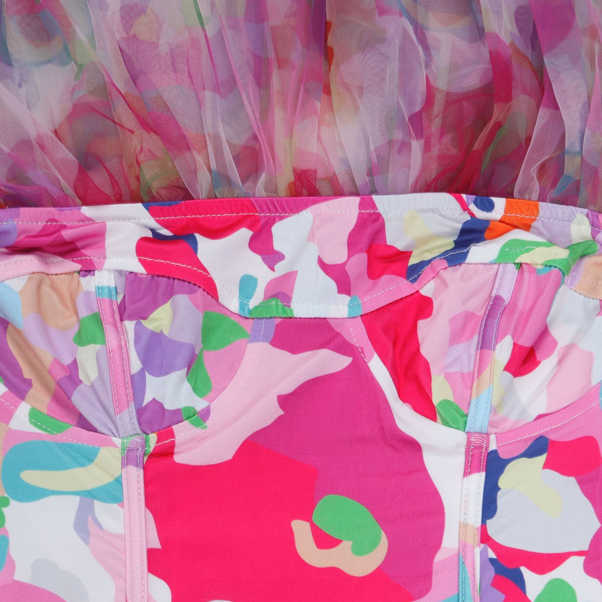 CM.YAYA Women Sleeveless Tie Dye Print Strapless Mesh Bodycon Midi Long Maxi Dress 2025 Birthday Club Party Vestido Sexy Dresses CM.YAYA Women Sleeveless Tie Dye Print Strapless Mesh Bodycon Midi Long Maxi Dress 2025 Birthday Club Party Vestido Sexy Dresses