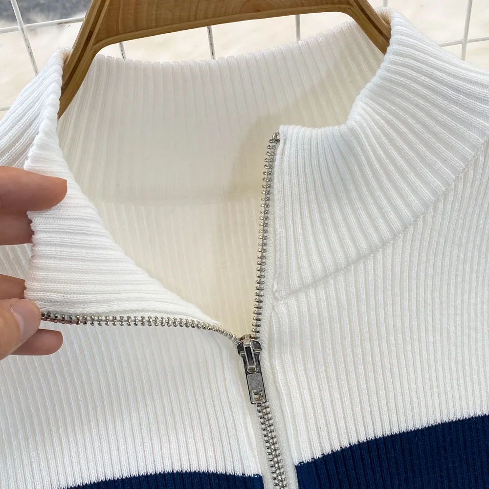 CM.YAYA Fashion Women striped knit Sleeveless Active Sporty Bodycon Mini Dress 2025 Summer Vacation Fitness Streetwear Dresses