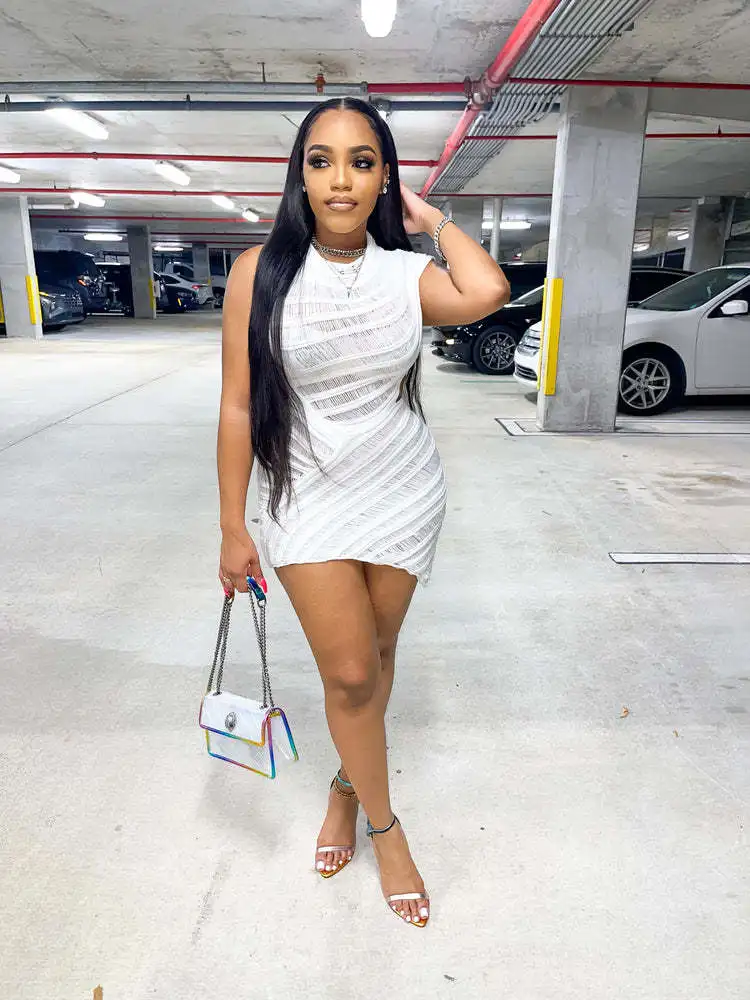 CM.YAYA Women Knit Ribbed Skew Neck Cutout Waist Irregular Bodycon Midi Dress 2023 Summer Sexy Party Vestidos Dresses