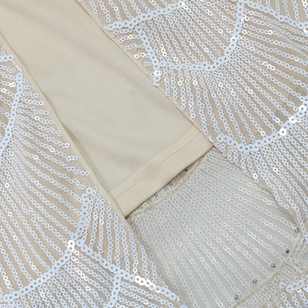 CM.YAYA 2025 Summer Women Sequins Beading Strap Sleeveless Bodycon Maxi Long Dress Sexy Night Evening Birthday Party Dresses