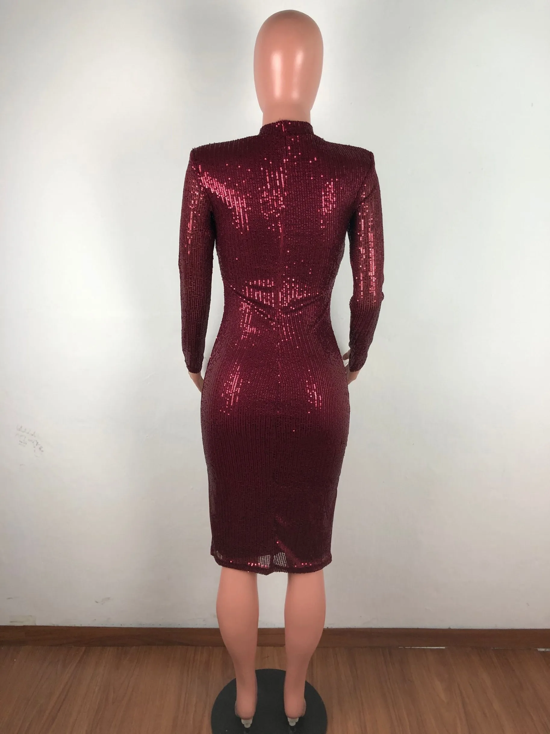 CM.YAYA Spring Winter Dress Women Sequined Sexy Full Sleeve Bodycon O-Neck Night Club Party Street Bandage Midi Pencil Dresses CM.YAYA Spring Winter Dress Women Sequined Sexy Full Sleeve Bodycon O-Neck Night Club Party Street Bandage Midi Pencil Dresses