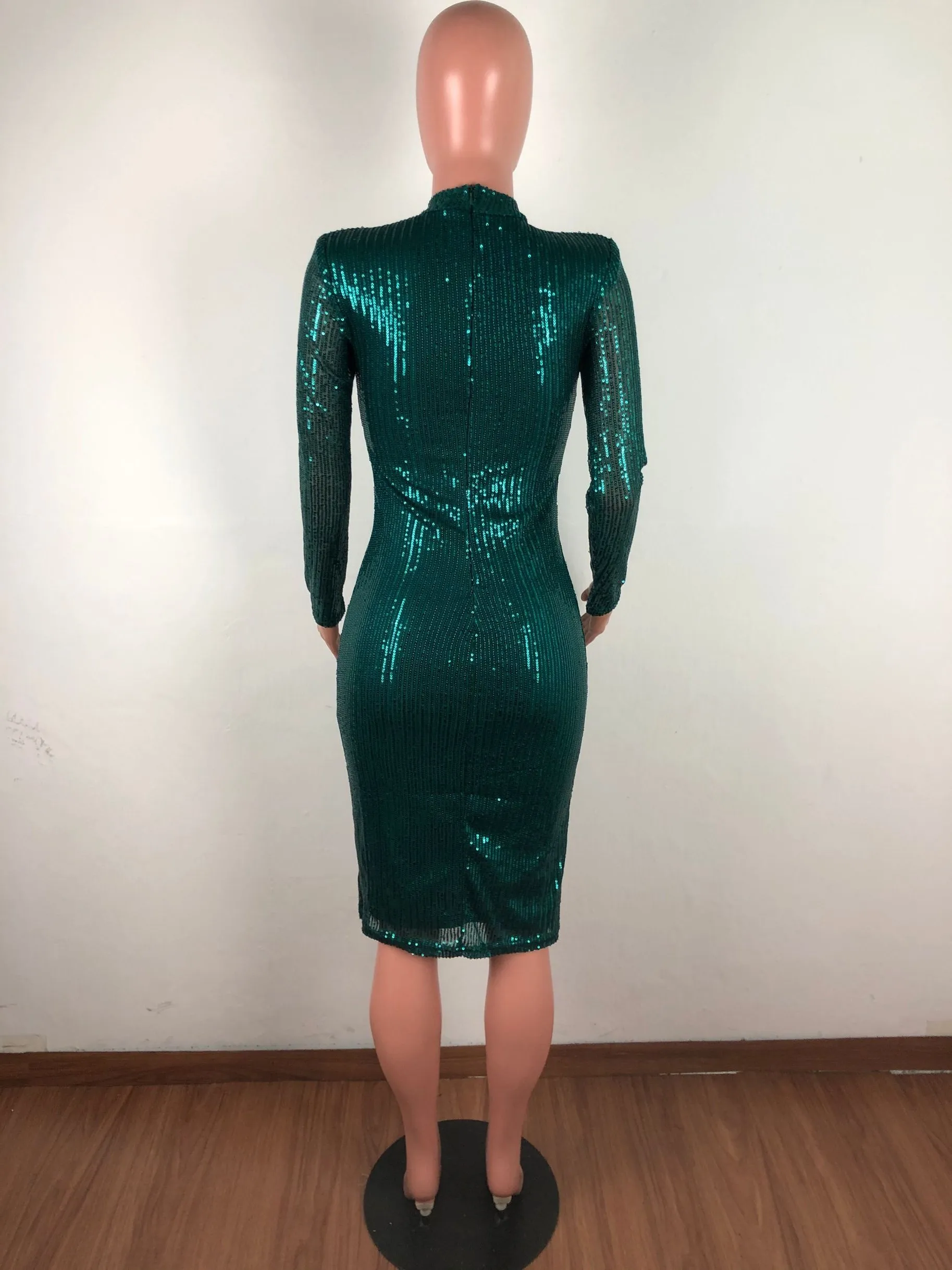 CM.YAYA Spring Winter Dress Women Sequined Sexy Full Sleeve Bodycon O-Neck Night Club Party Street Bandage Midi Pencil Dresses CM.YAYA Spring Winter Dress Women Sequined Sexy Full Sleeve Bodycon O-Neck Night Club Party Street Bandage Midi Pencil Dresses