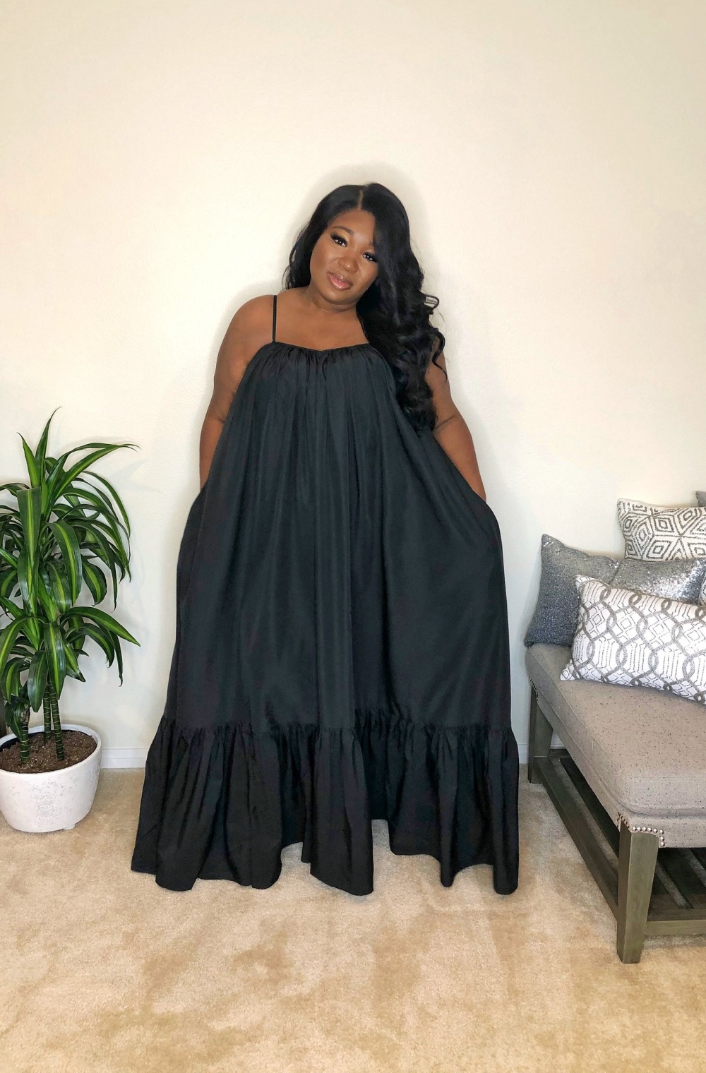 CMYAYA Women Summer Long Maxi Dress Sexy Sleeveless Strap Loose Beach Party Night Club Bandage Female S-5XL Dresses Vestido