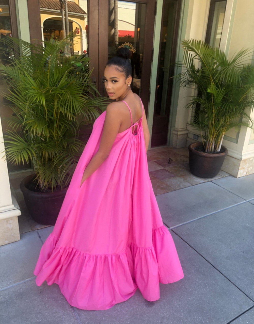 CMYAYA Women Summer Long Maxi Dress Sexy Sleeveless Strap Loose Beach Party Night Club Bandage Female S-5XL Dresses Vestido