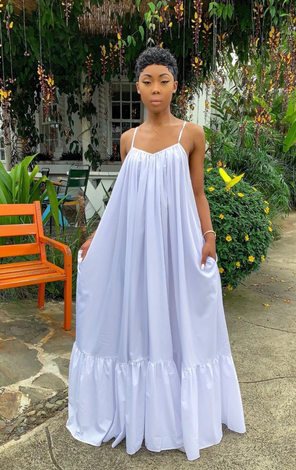 CMYAYA Women Summer Long Maxi Dress Sexy Sleeveless Strap Loose Beach Party Night Club Bandage Female S-5XL Dresses Vestido