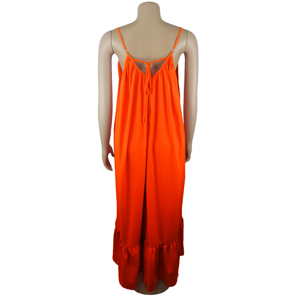 CMYAYA Women Summer Long Maxi Dress Sexy Sleeveless Strap Loose Beach Party Night Club Bandage Female S-5XL Dresses Vestido