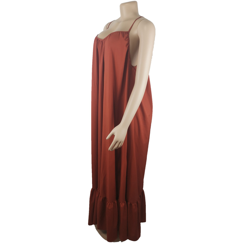 CMYAYA Women Summer Long Maxi Dress Sexy Sleeveless Strap Loose Beach Party Night Club Bandage Female S-5XL Dresses Vestido