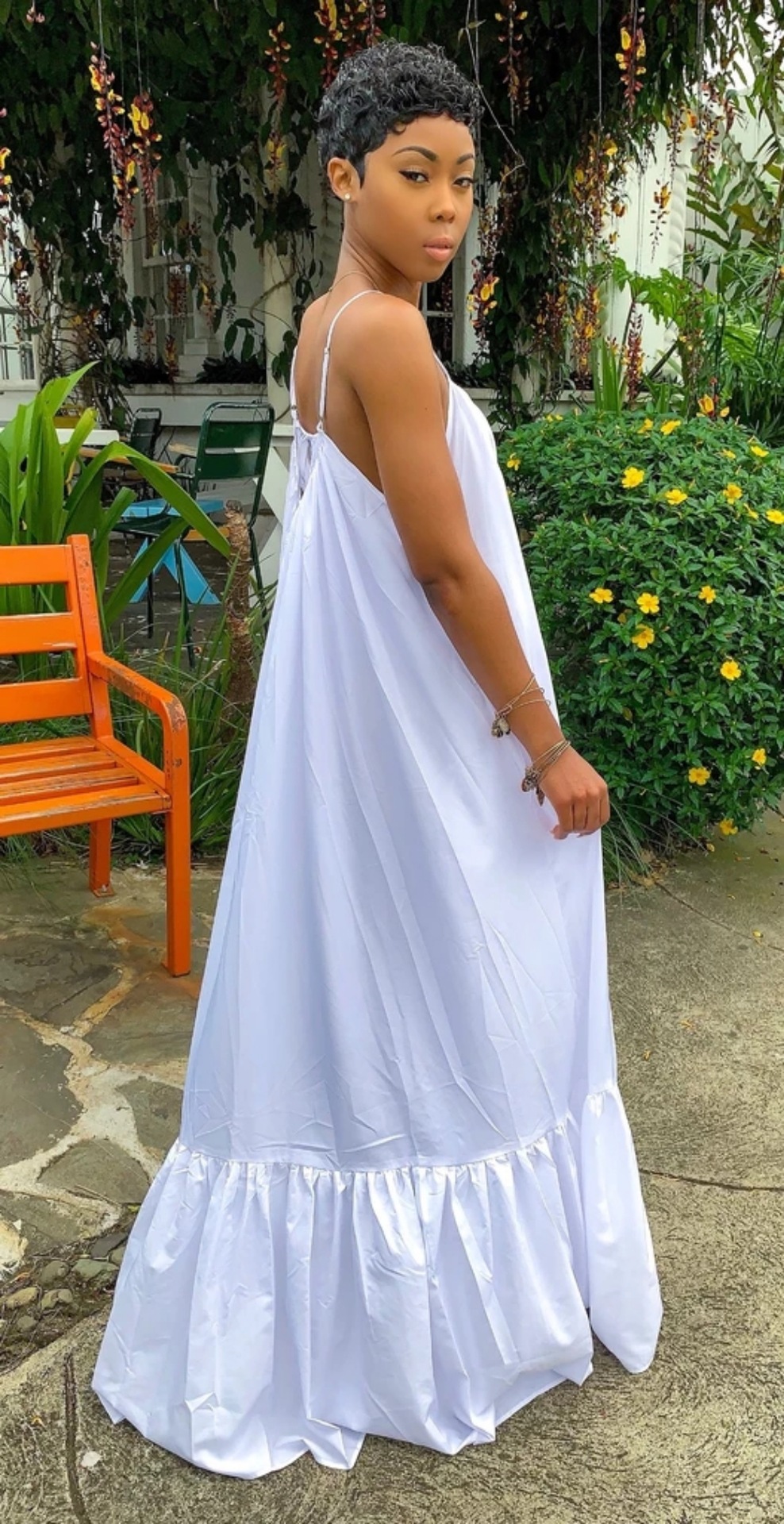 CMYAYA Women Summer Long Maxi Dress Sexy Sleeveless Strap Loose Beach Party Night Club Bandage Female S-5XL Dresses Vestido