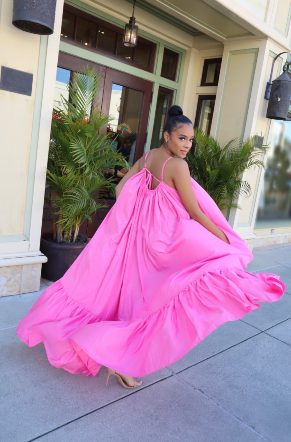 CMYAYA Women Summer Long Maxi Dress Sexy Sleeveless Strap Loose Beach Party Night Club Bandage Female S-5XL Dresses Vestido