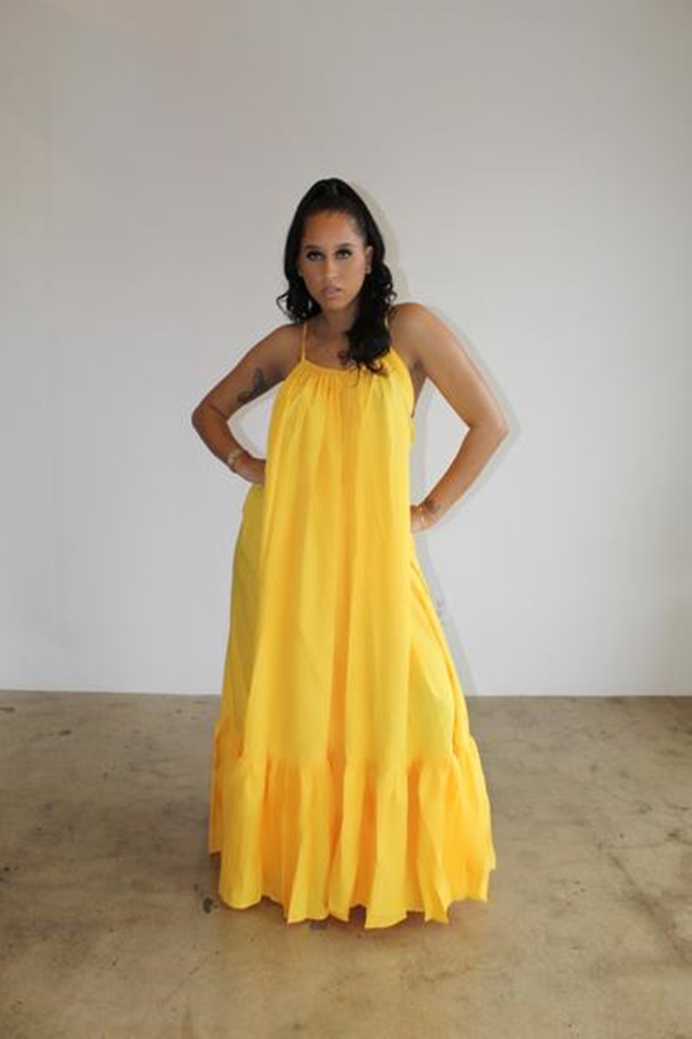 CMYAYA Women Summer Long Maxi Dress Sexy Sleeveless Strap Loose Beach Party Night Club Bandage Female S-5XL Dresses Vestido