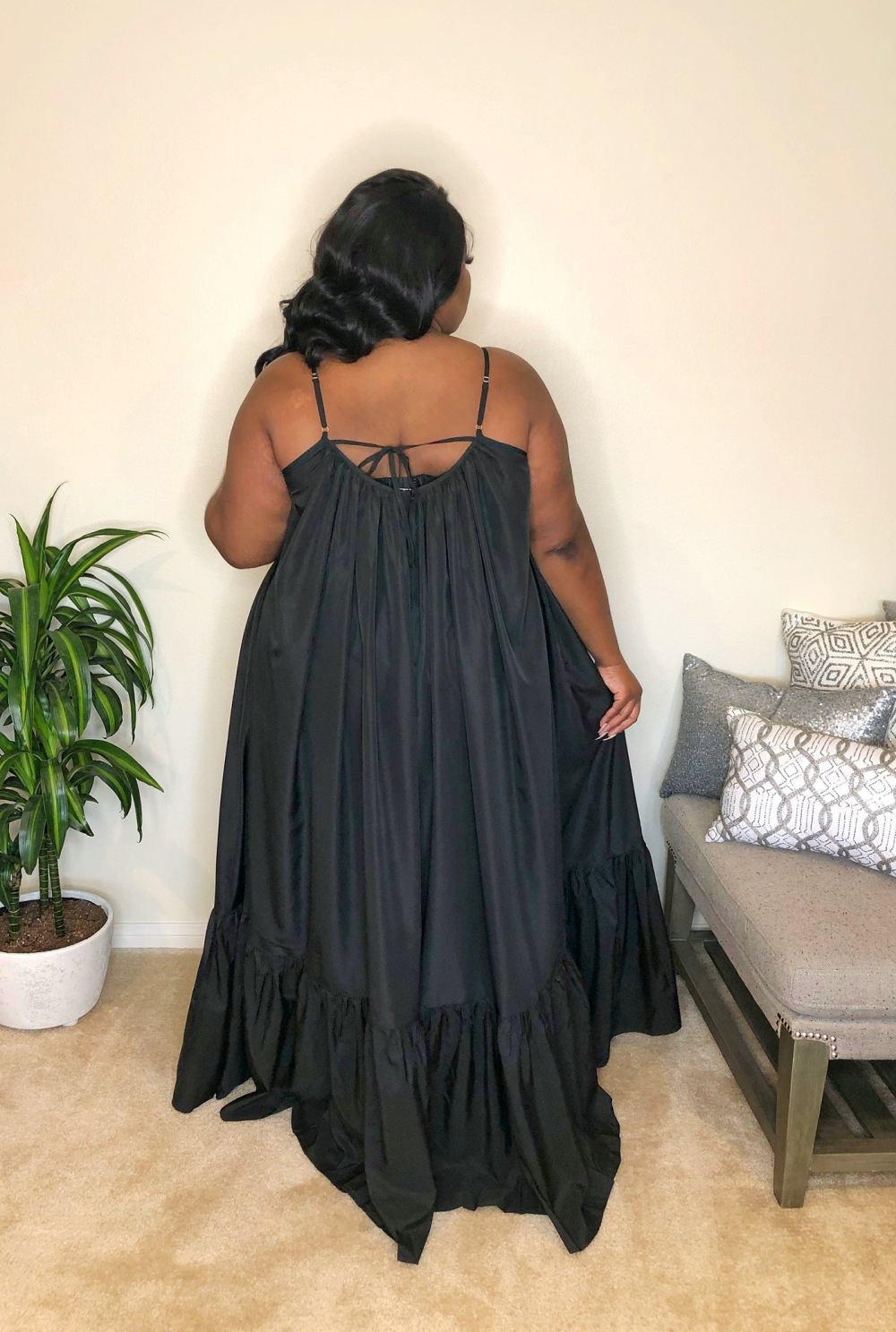 CMYAYA Women Summer Long Maxi Dress Sexy Sleeveless Strap Loose Beach Party Night Club Bandage Female S-5XL Dresses Vestido