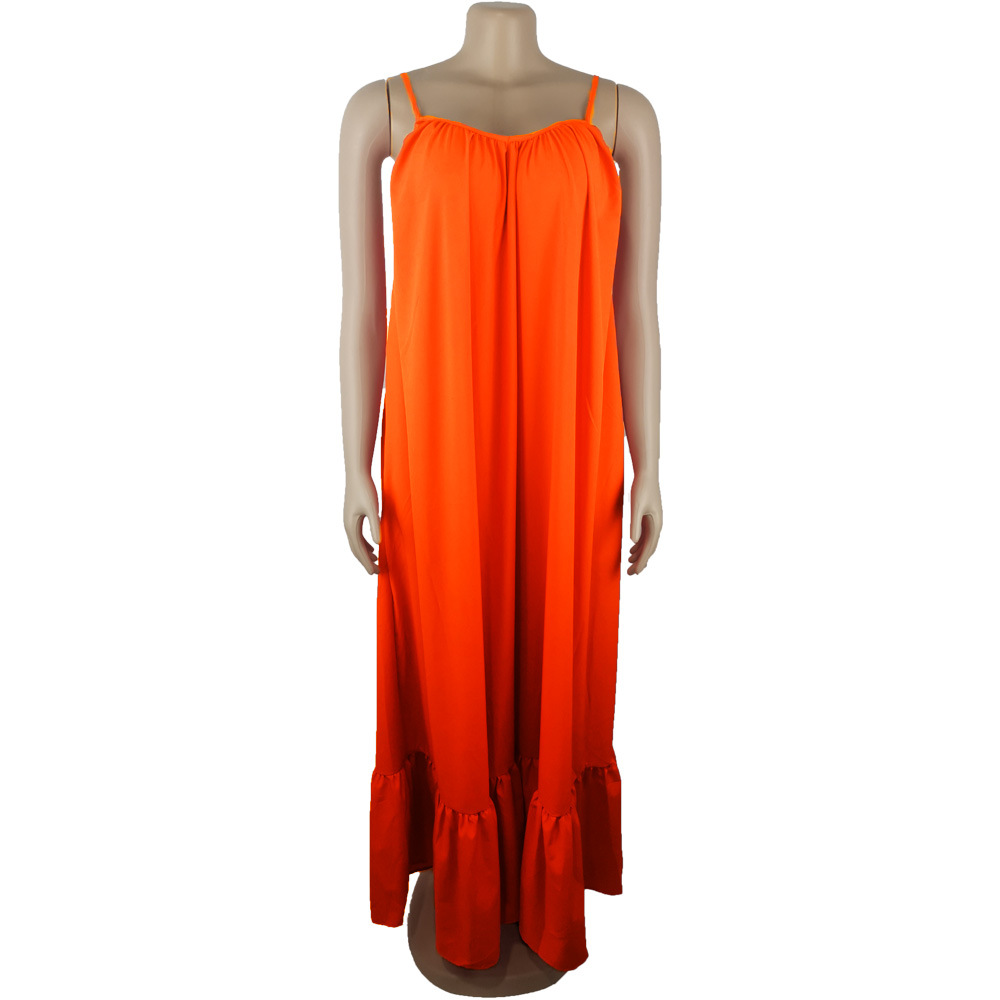 CMYAYA Women Summer Long Maxi Dress Sexy Sleeveless Strap Loose Beach Party Night Club Bandage Female S-5XL Dresses Vestido