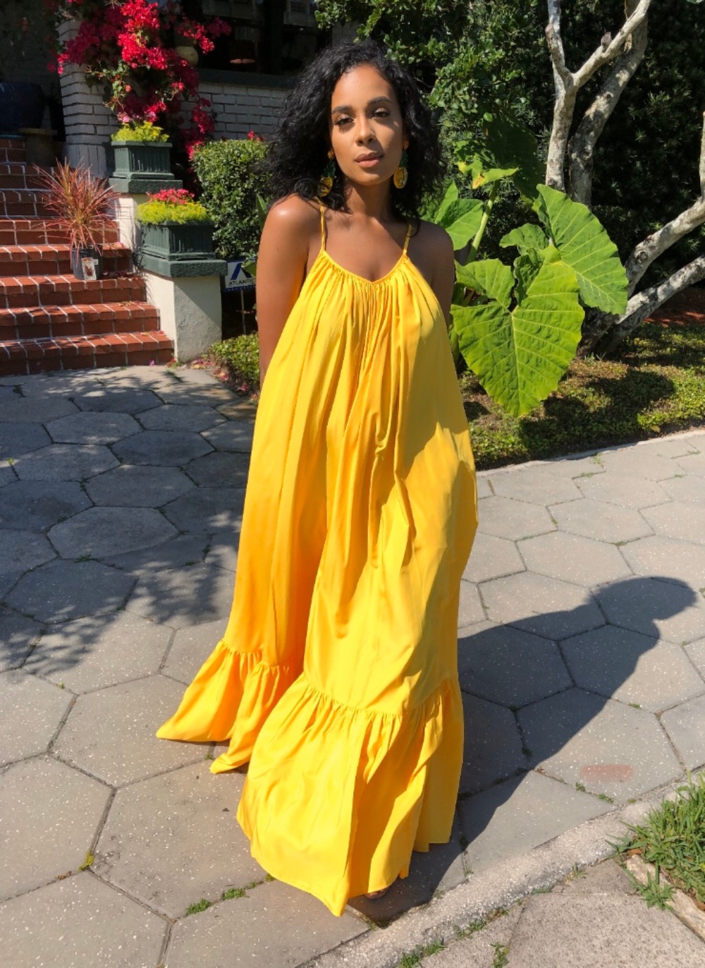 CMYAYA Women Summer Long Maxi Dress Sexy Sleeveless Strap Loose Beach Party Night Club Bandage Female S-5XL Dresses Vestido