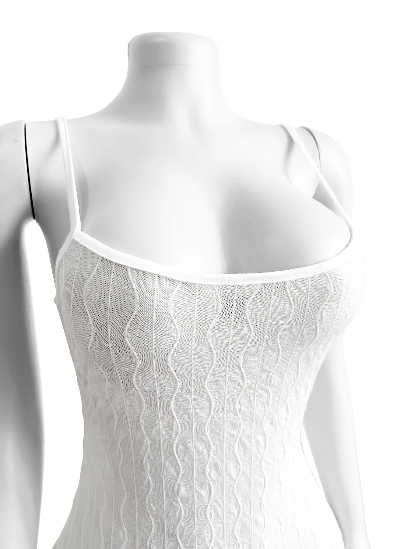 CM.YAYA Women White Lace See Through Sleeveless Long Maxi Dress Summer Evening Birthday Sexy Night Club Party Dresses Vestidos