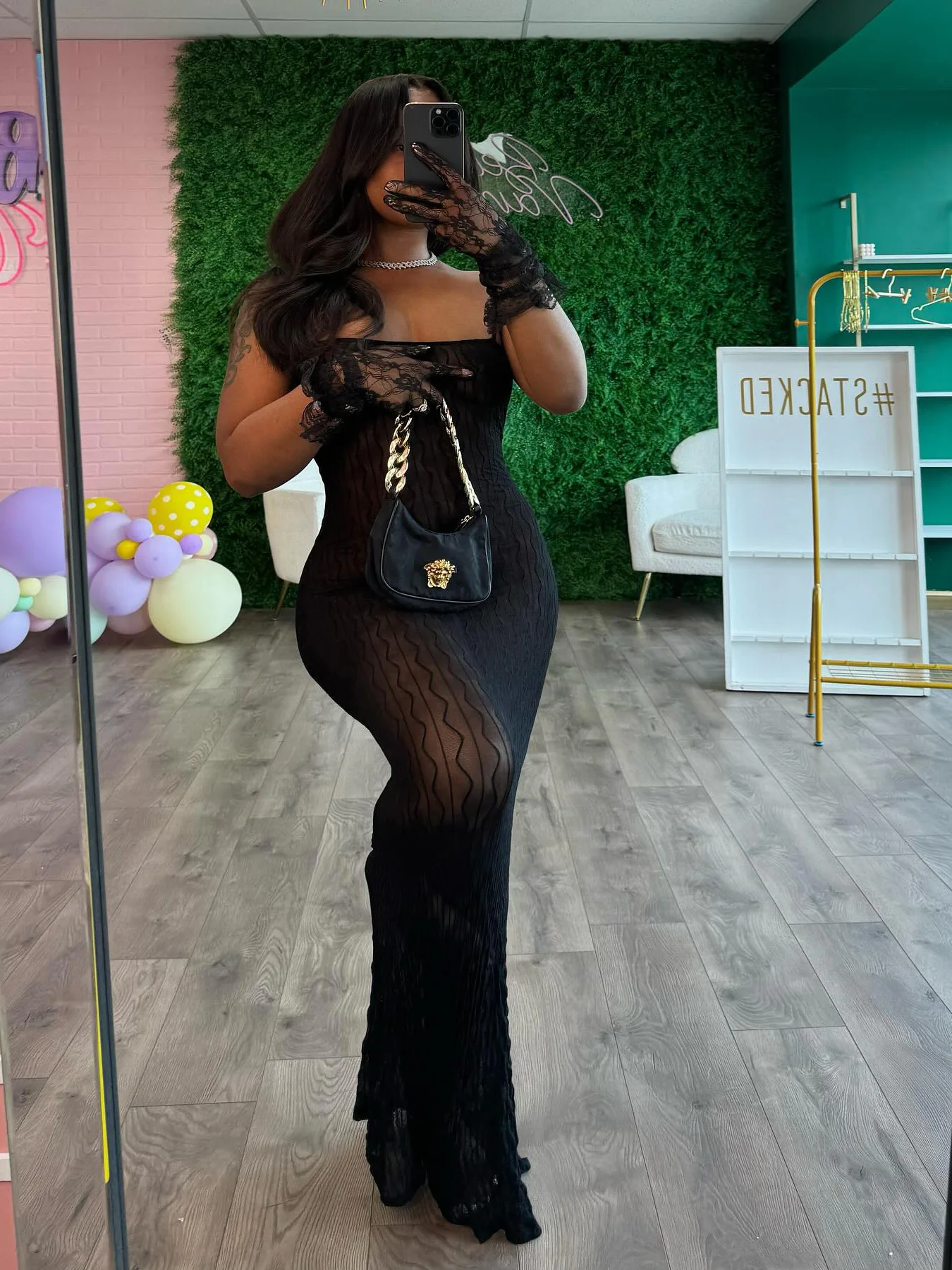 CM.YAYA Women White Lace See Through Sleeveless Long Maxi Dress Summer Evening Birthday Sexy Night Club Party Dresses Vestidos