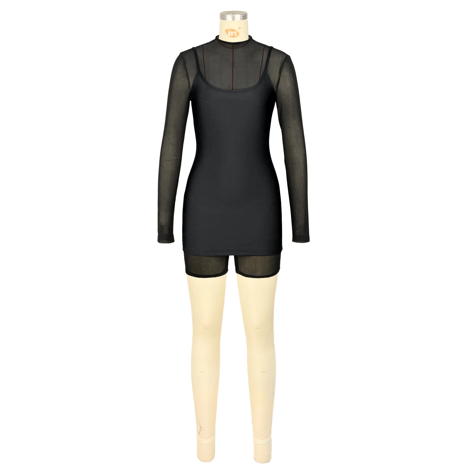 GLCMYAYA Fashion Women's Set Full Sleeve Playsuits and Strap Dress 2026 Fall Active Street Two 2 Piece Sets Outfit Tracksuit