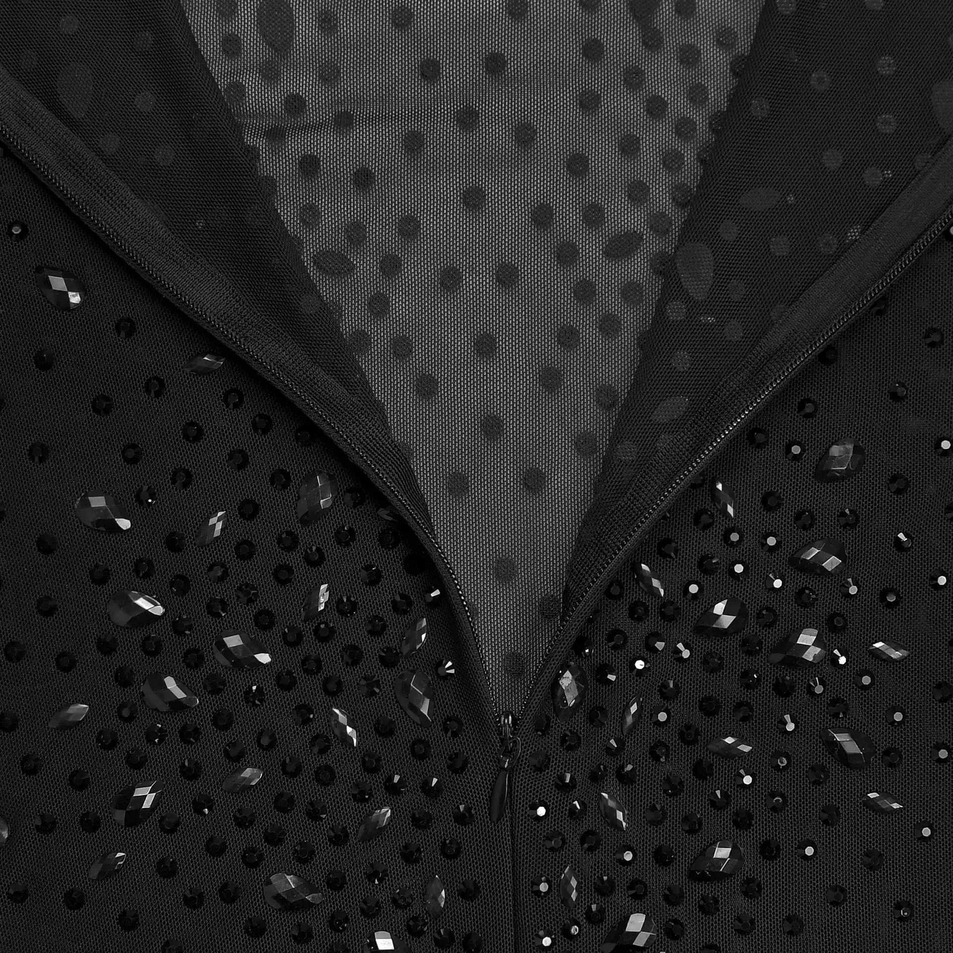 CM.YAYA Women O-neck Long Sleeve Mesh Diamonds Hot Rhinestones Long Dress 2026 Birthday Bodycon Mermaid Maxi Dresses Vestidos