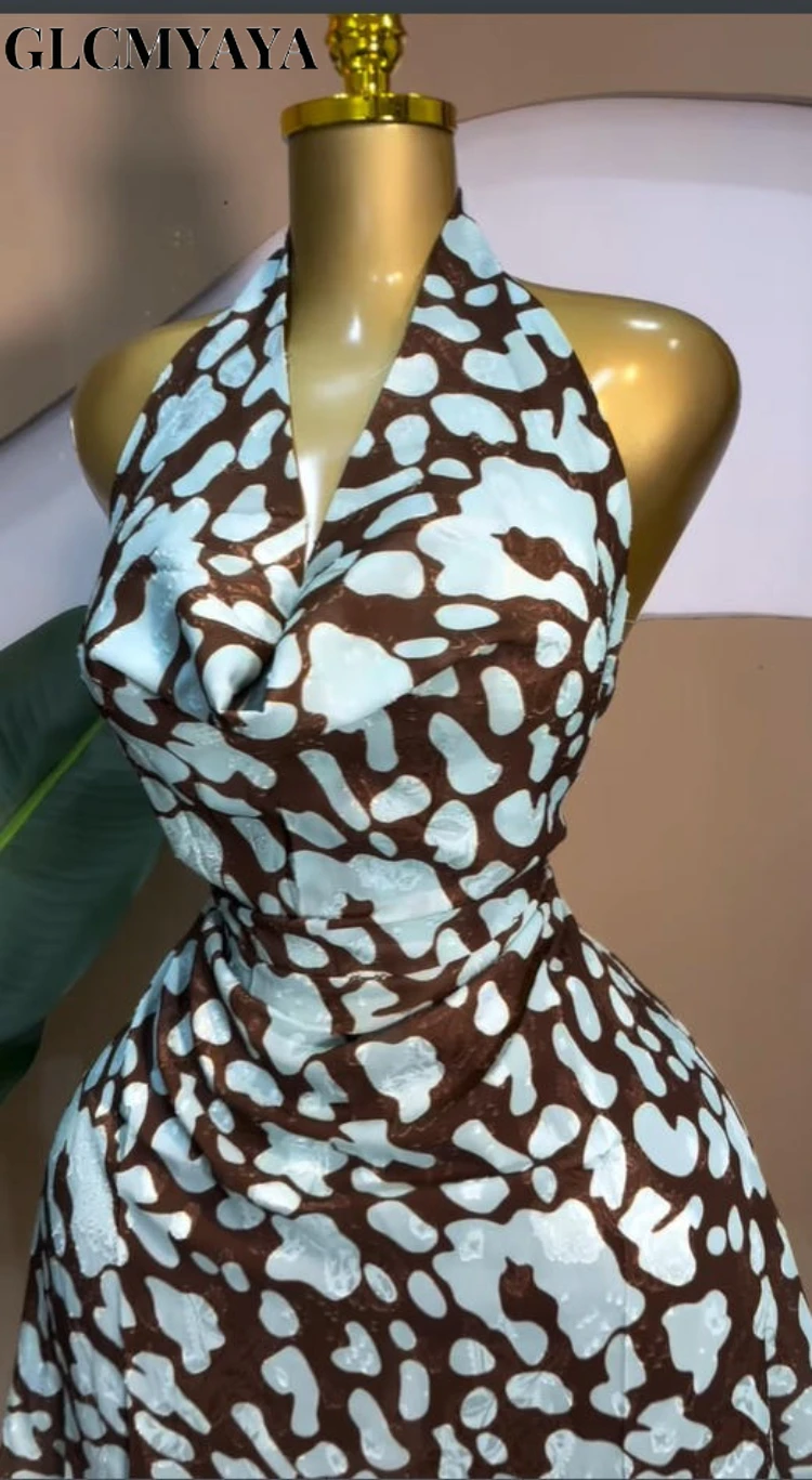 CM.YAYA Women Sleeveless Tie Dye Printed Halter Pile Collar A-line Mini Dress Sexy Street Birthday Party Evening Trendy Dresses CM.YAYA Women Sleeveless Tie Dye Printed Halter Pile Collar A-line Mini Dress Sexy Street Birthday Party Evening Trendy Dresses