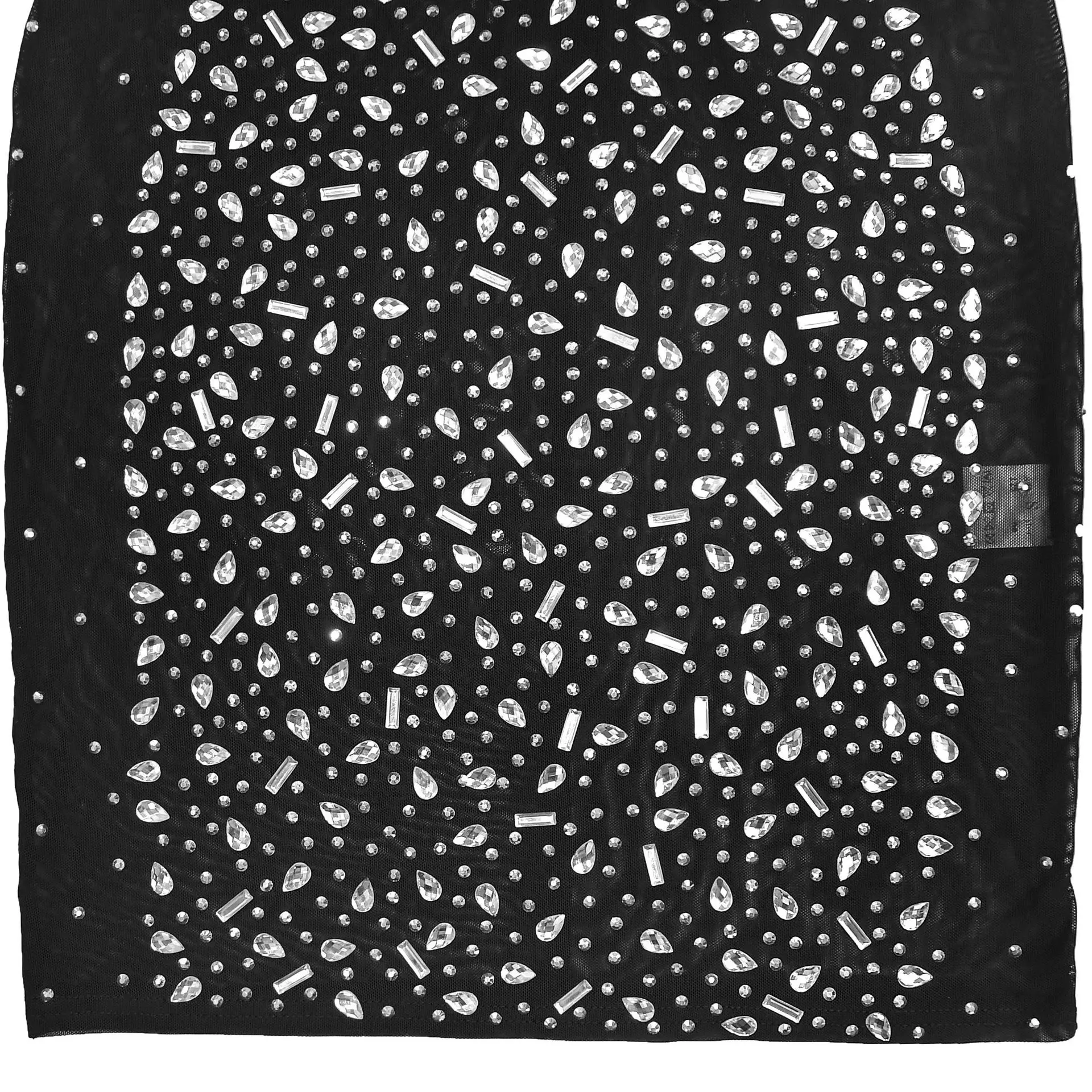 GLCMYAYA 2026 Fall Diamonds See Through O-neck Women Long Sleeve Bodycon Mini Dress Birthday Party Evening Sexy Maxi Dresses