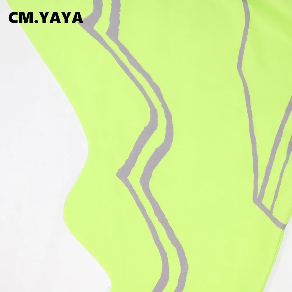 CM.YAYA Women Striped Side Printed Turtleneck Sleeveless Bodycon Midi Irregular Maxi Dress Club Sexy Party Long Dresses Vestido