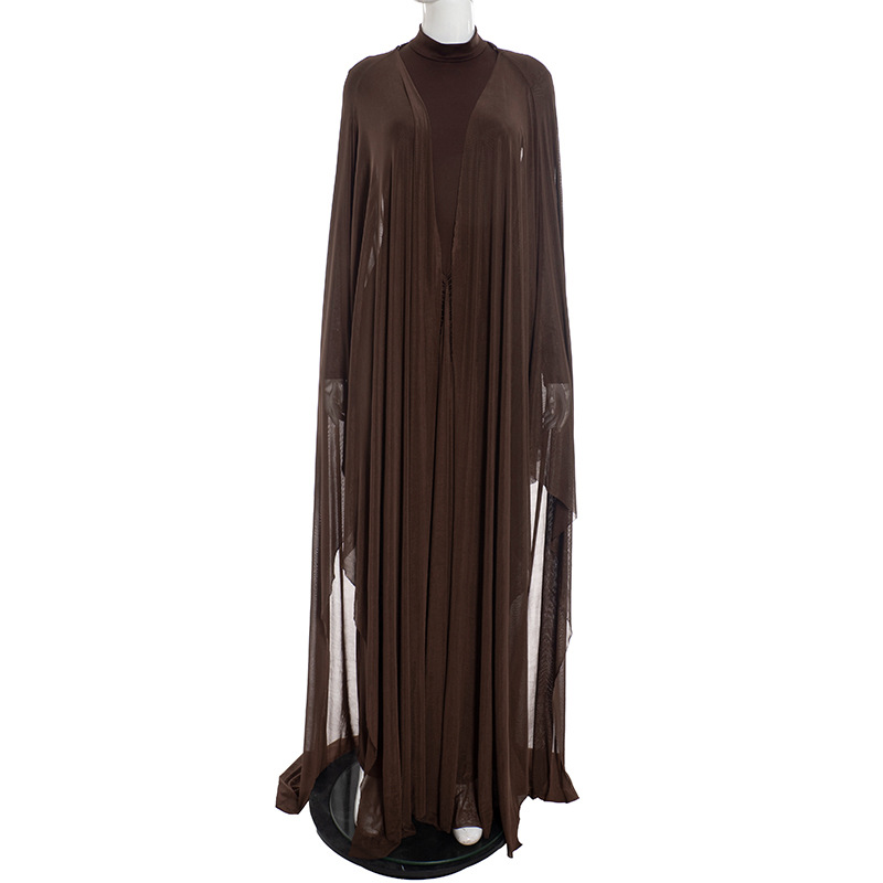 CM.YAYA Women Cloak Long Sleeve Backless Ruffles Ruched Formal Maxi Dress 2026 Elegant Education Party Cocktail Long Dresses CM.YAYA Women Cloak Long Sleeve Backless Ruffles Ruched Formal Maxi Dress 2026 Elegant Education Party Cocktail Long Dresses
