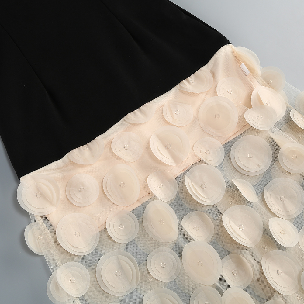 GLCMYAYA Women Applique Patchwork Strapless Bodycon Midi Maxi Long Dress 2025 Summer Birthday Vacation Holiday Dresses Vestidos