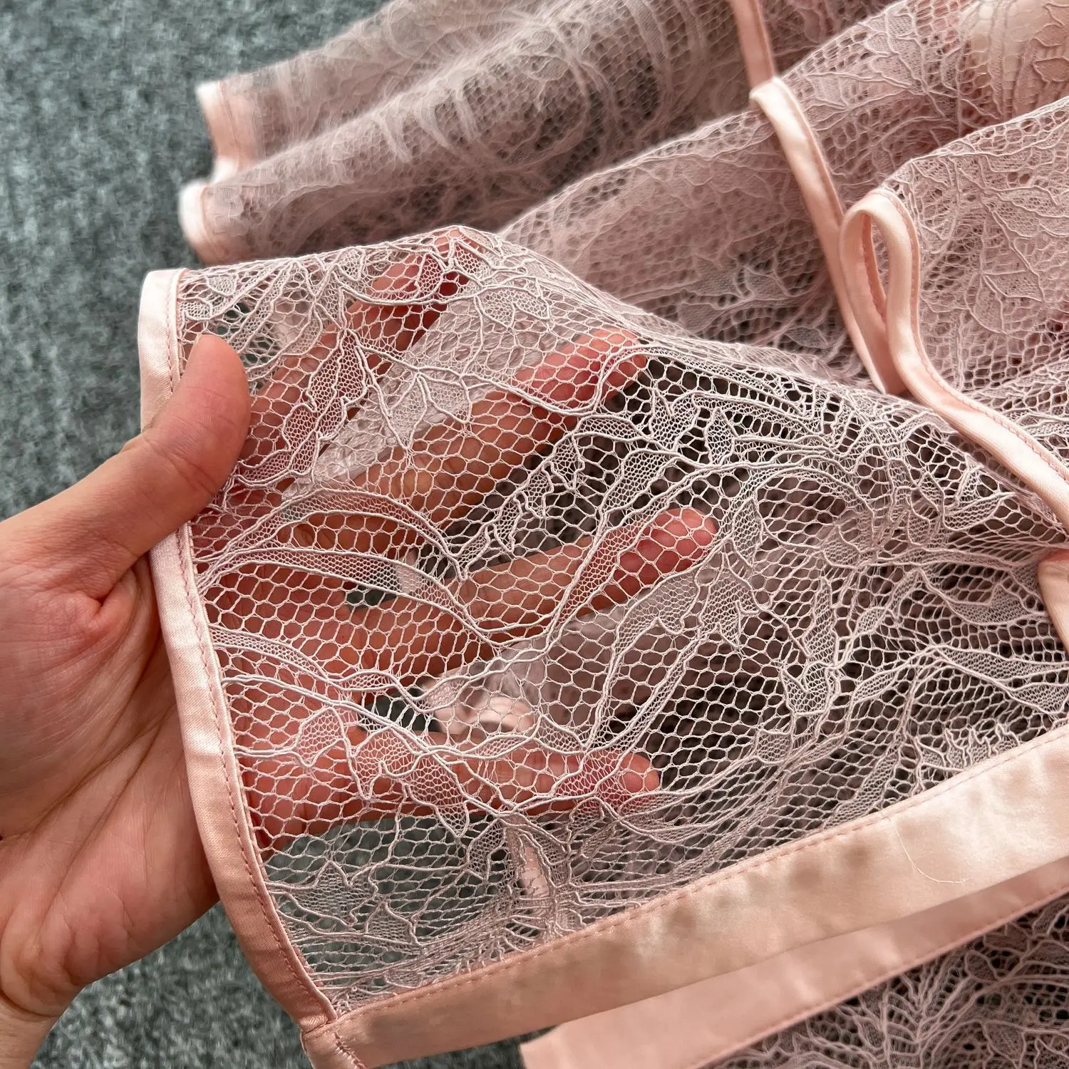 GLCMYAYA Women Lace Camcading Ruffles Tierred Big Swing Ball Gown Smock Maxi Long Dress 2025 Vacation Sexy Party Vestido Dresses