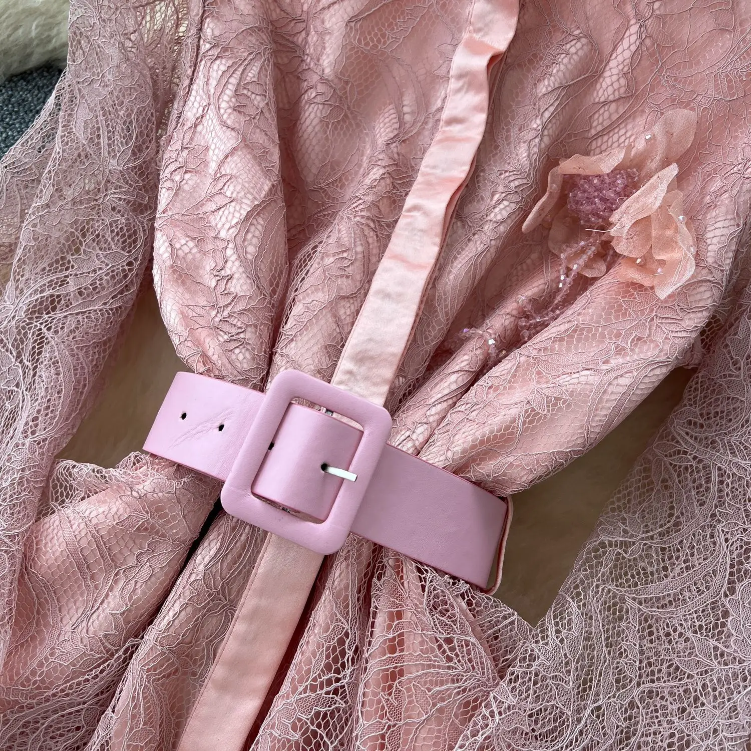 GLCMYAYA Women Lace Camcading Ruffles Tierred Big Swing Ball Gown Smock Maxi Long Dress 2025 Vacation Sexy Party Vestido Dresses