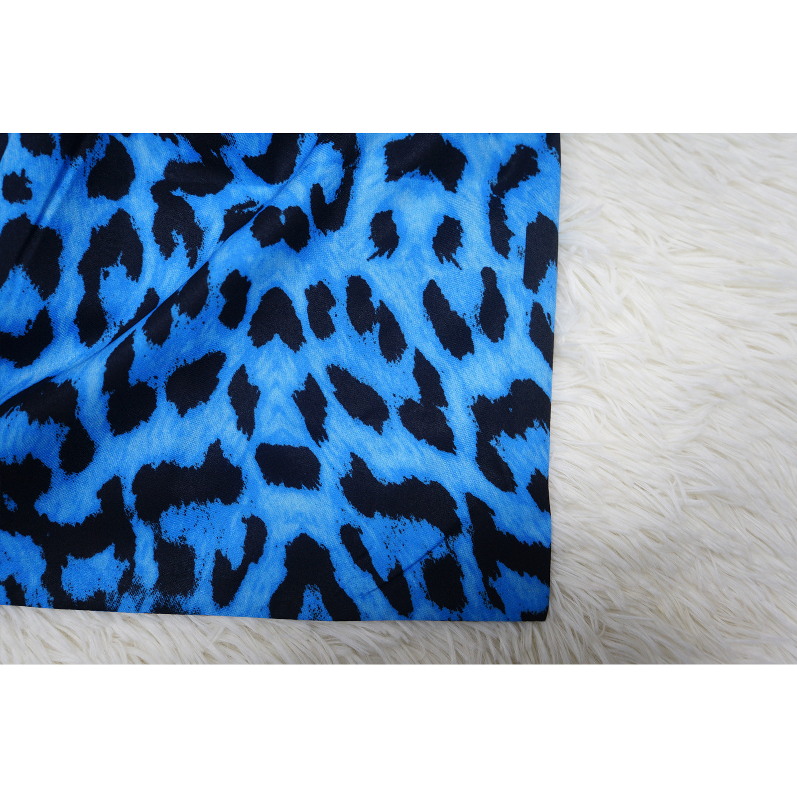 CM.YAYA Fashion Women Leopard Batwing Long Sleeve Button Front Stand Collar Dress 2023 Vintage Streetwear Loose Vestidos Dresses