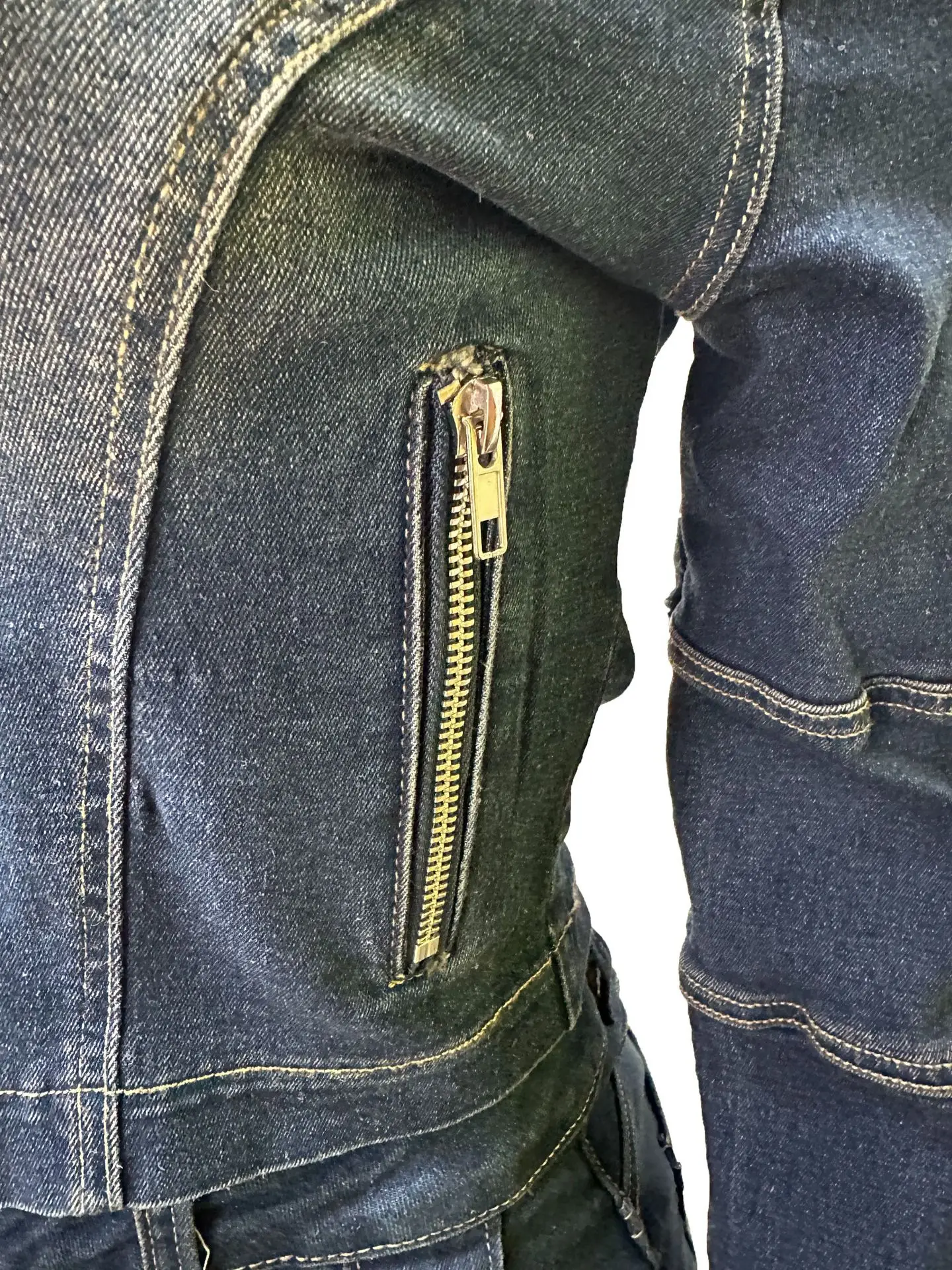 CM.YAYA Washed Denim Women's Set Full Sleeve Jacket and Long Jeans Pants Suit 2025 Fall Party Street Two 2 Piece Set Outfit