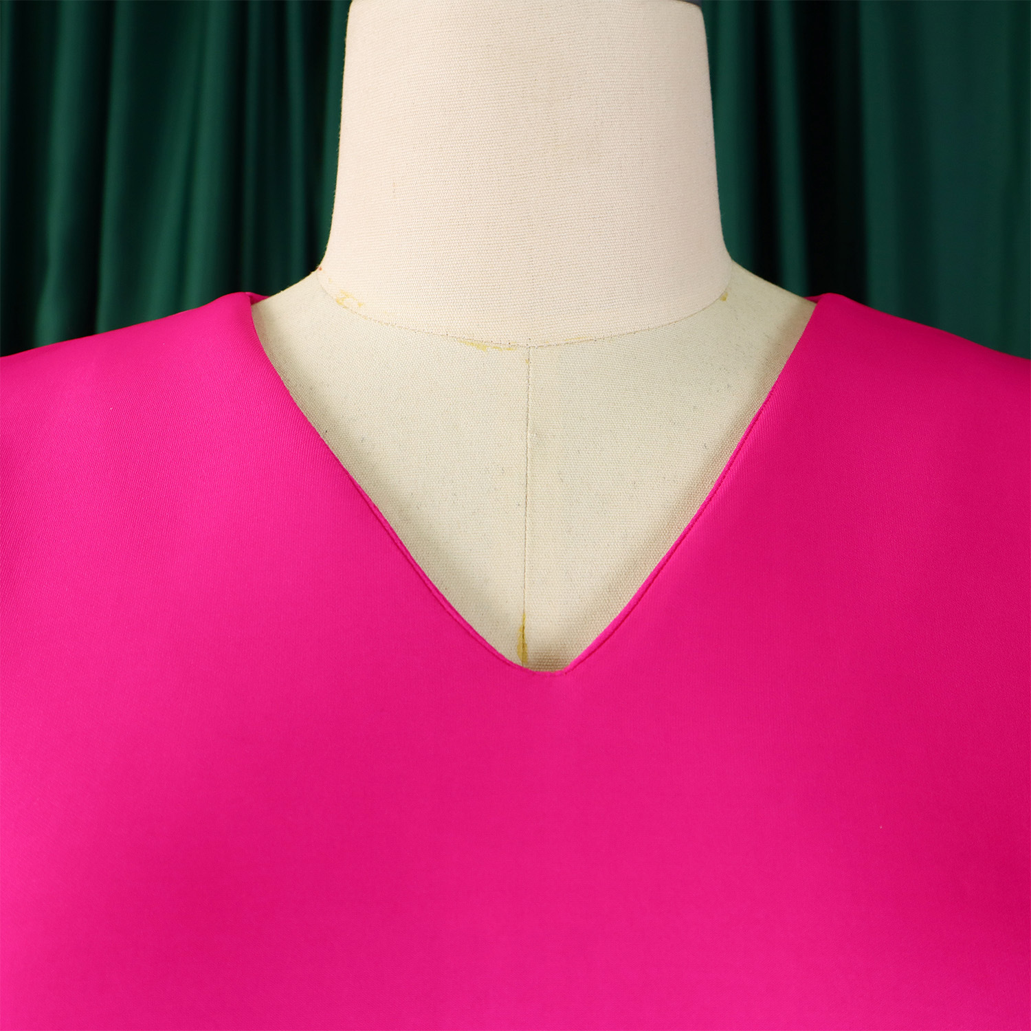 CM.YAYA Women Short Sleeve V-neck Belt High Waist Midi Dress 2025 Summer Africa OL Work Evening Sexy Party Dresses Vestidos CM.YAYA Women Short Sleeve V-neck Belt High Waist Midi Dress 2025 Summer Africa OL Work Evening Sexy Party Dresses Vestidos