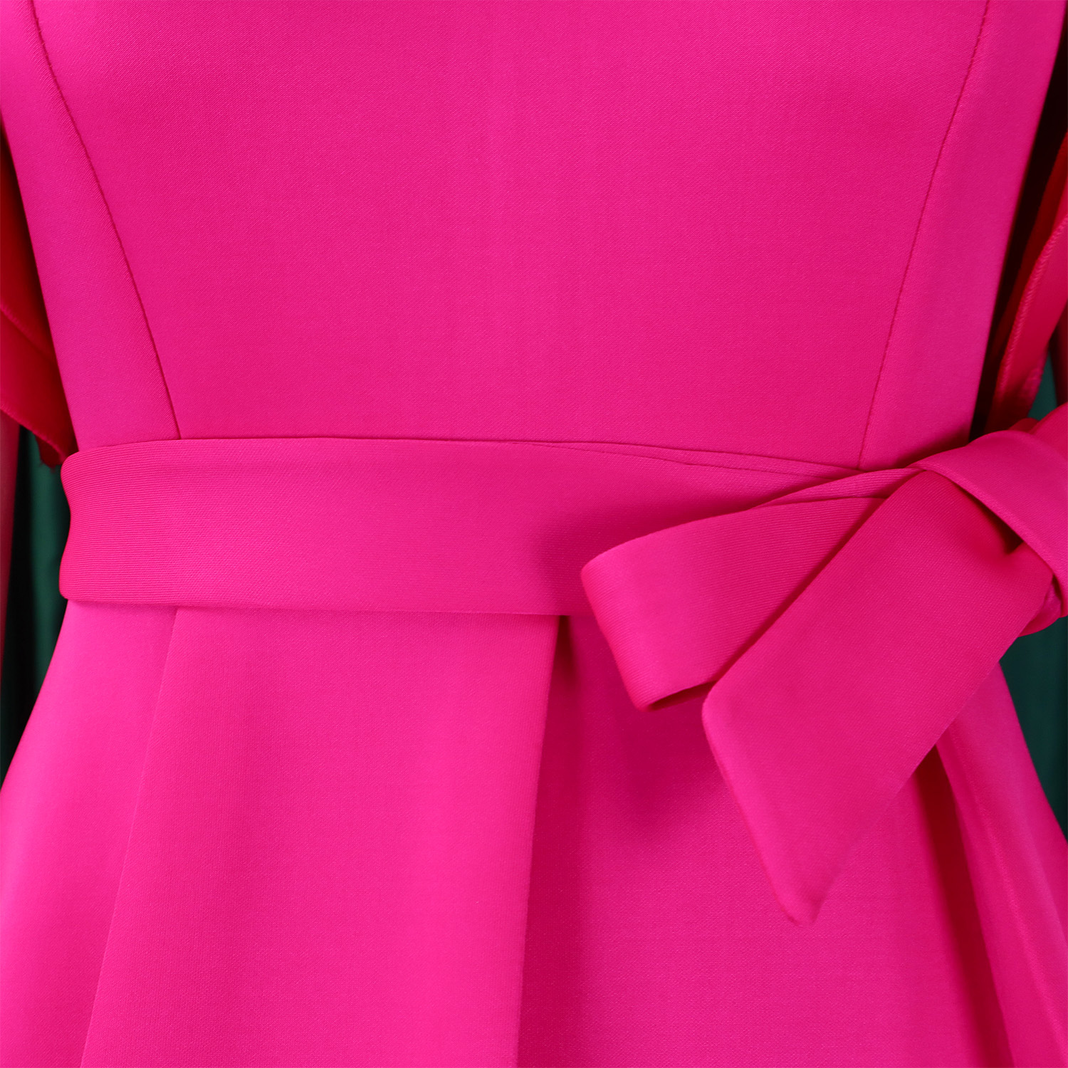 CM.YAYA Women Short Sleeve V-neck Belt High Waist Midi Dress 2025 Summer Africa OL Work Evening Sexy Party Dresses Vestidos