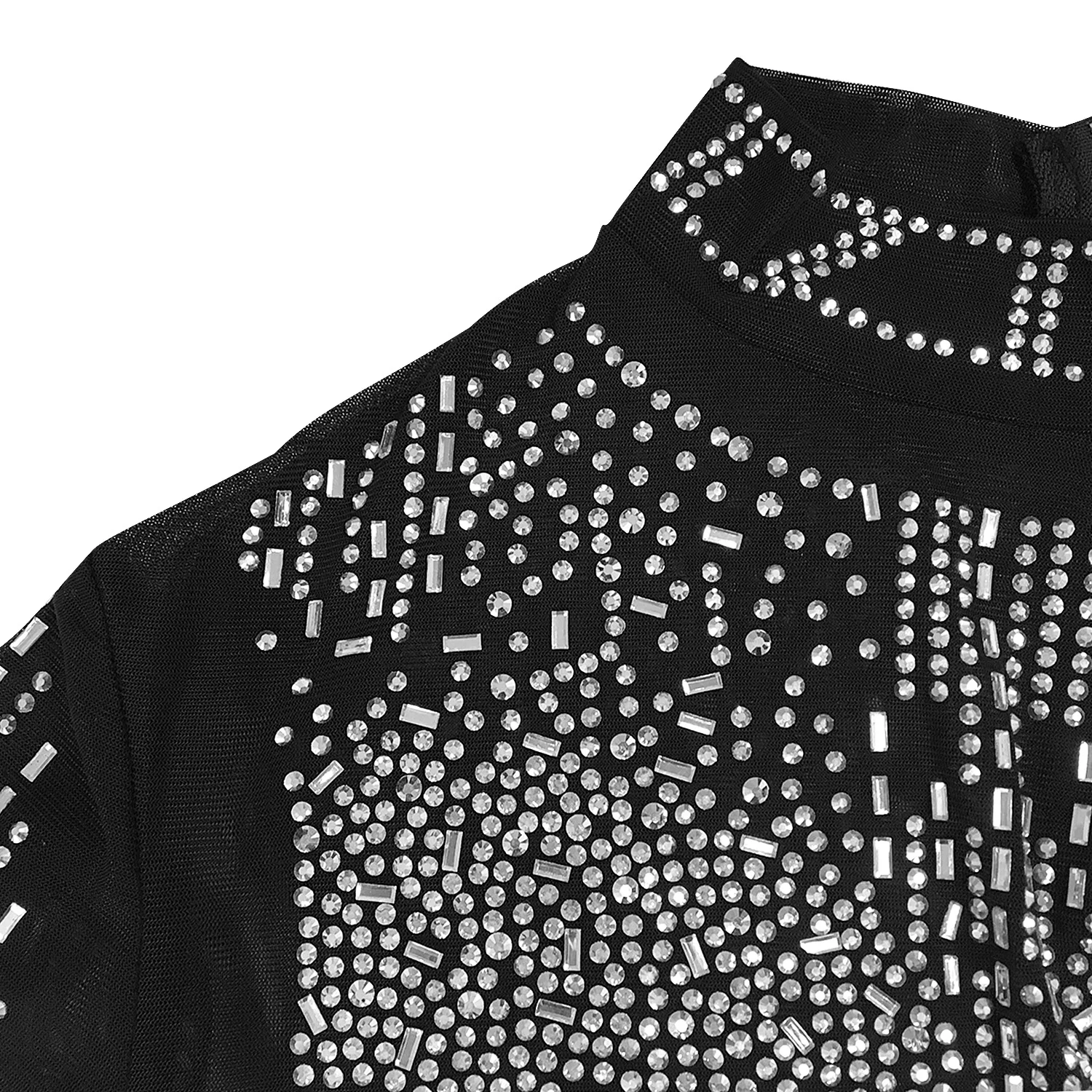 CM.YAYA Women Mesh See Though Hot Rhinestones Diamonds Patchwork Maxi Midi Dress Sexy Party Long Skirts Suit Matching Set