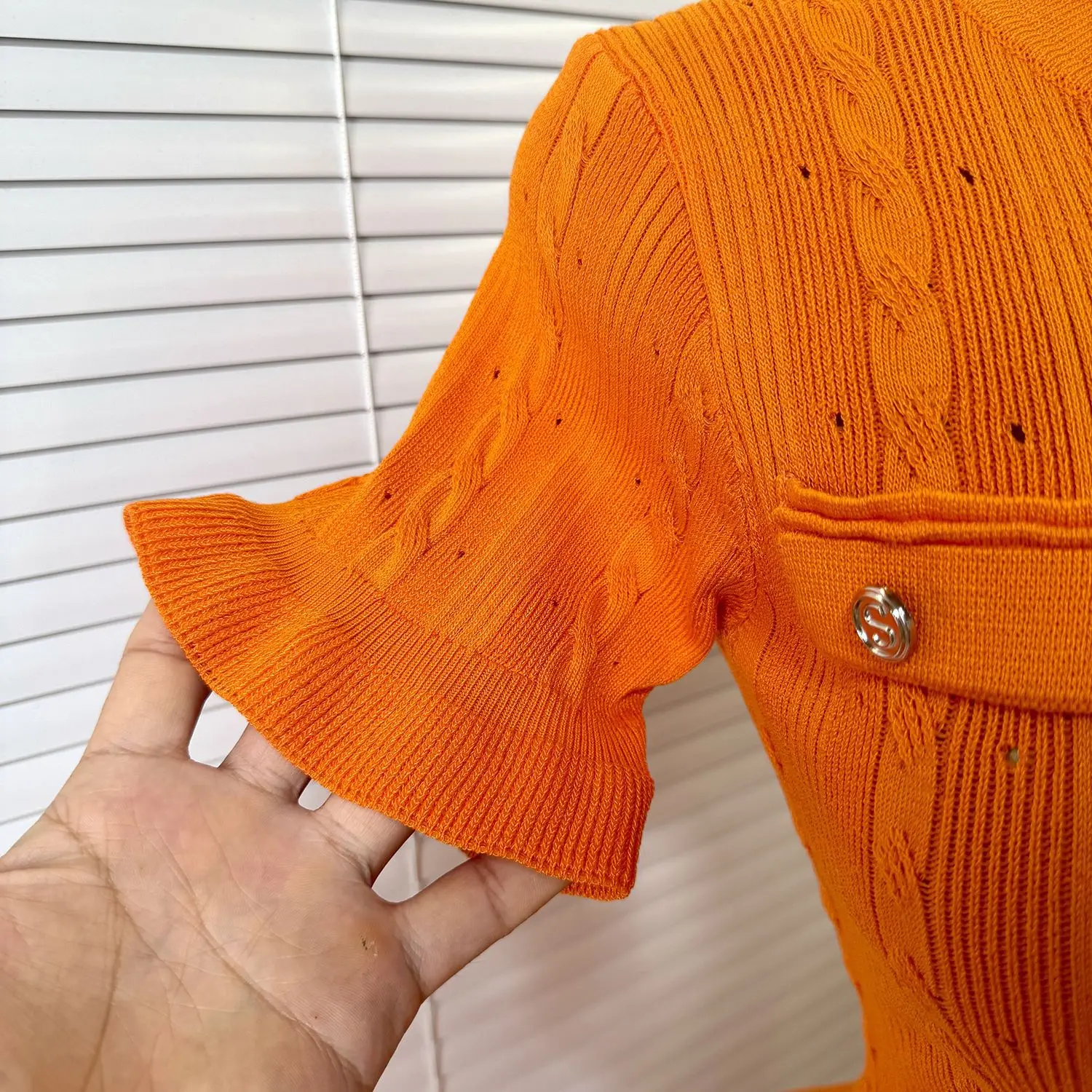 GLCMYAYA Women Single Breasted O-neck Short Sleeve Knit Ribbed Bodycon Midi Dress 2025 Vacation Sexy Party Club Vestidos Dresses