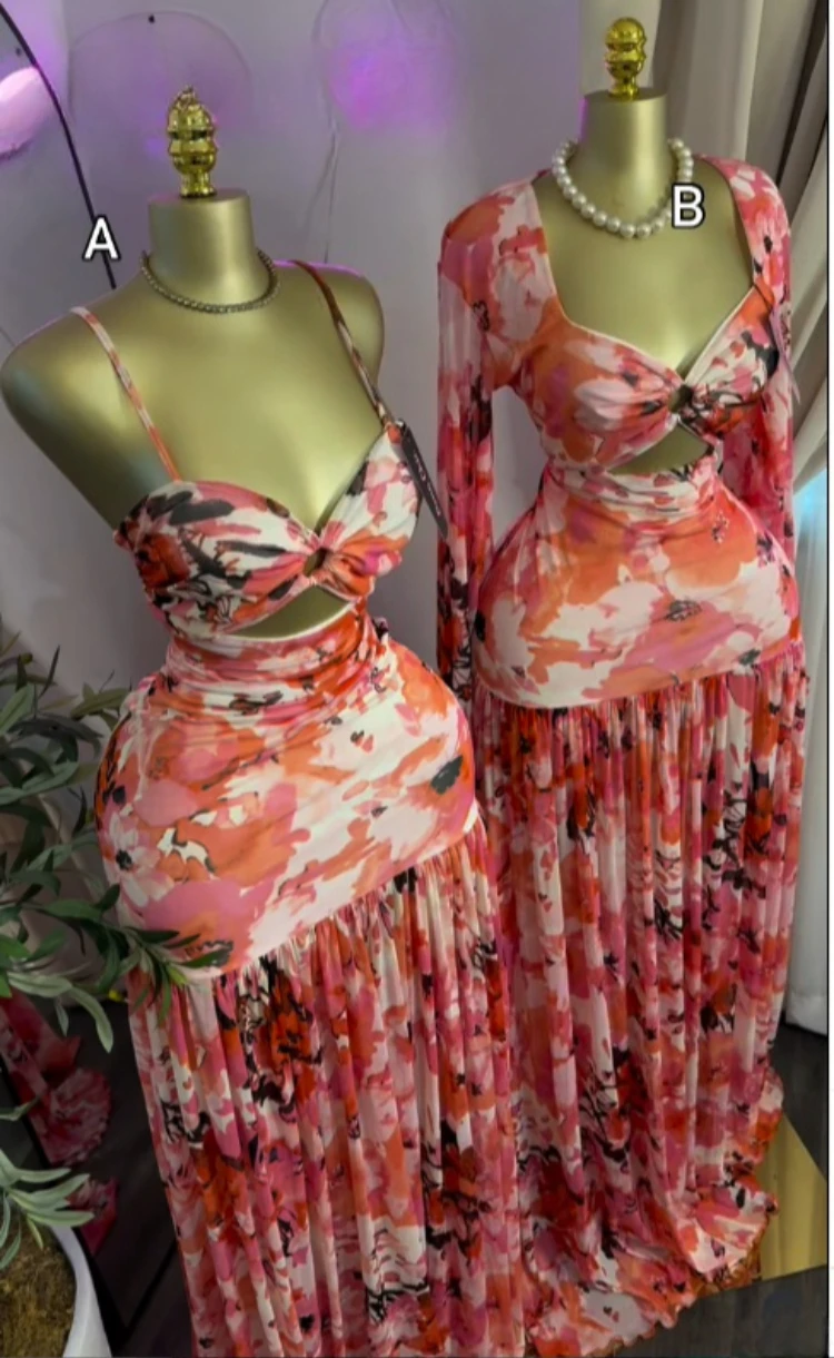 CM.YAYA Women Sleeveless Floral Printed V-neck Strap Ruffles Maxi Bodycon Dress 2026 Street Beach Even Birthday Party Dresses CM.YAYA Women Sleeveless Floral Printed V-neck Strap Ruffles Maxi Bodycon Dress 2026 Street Beach Even Birthday Party Dresses