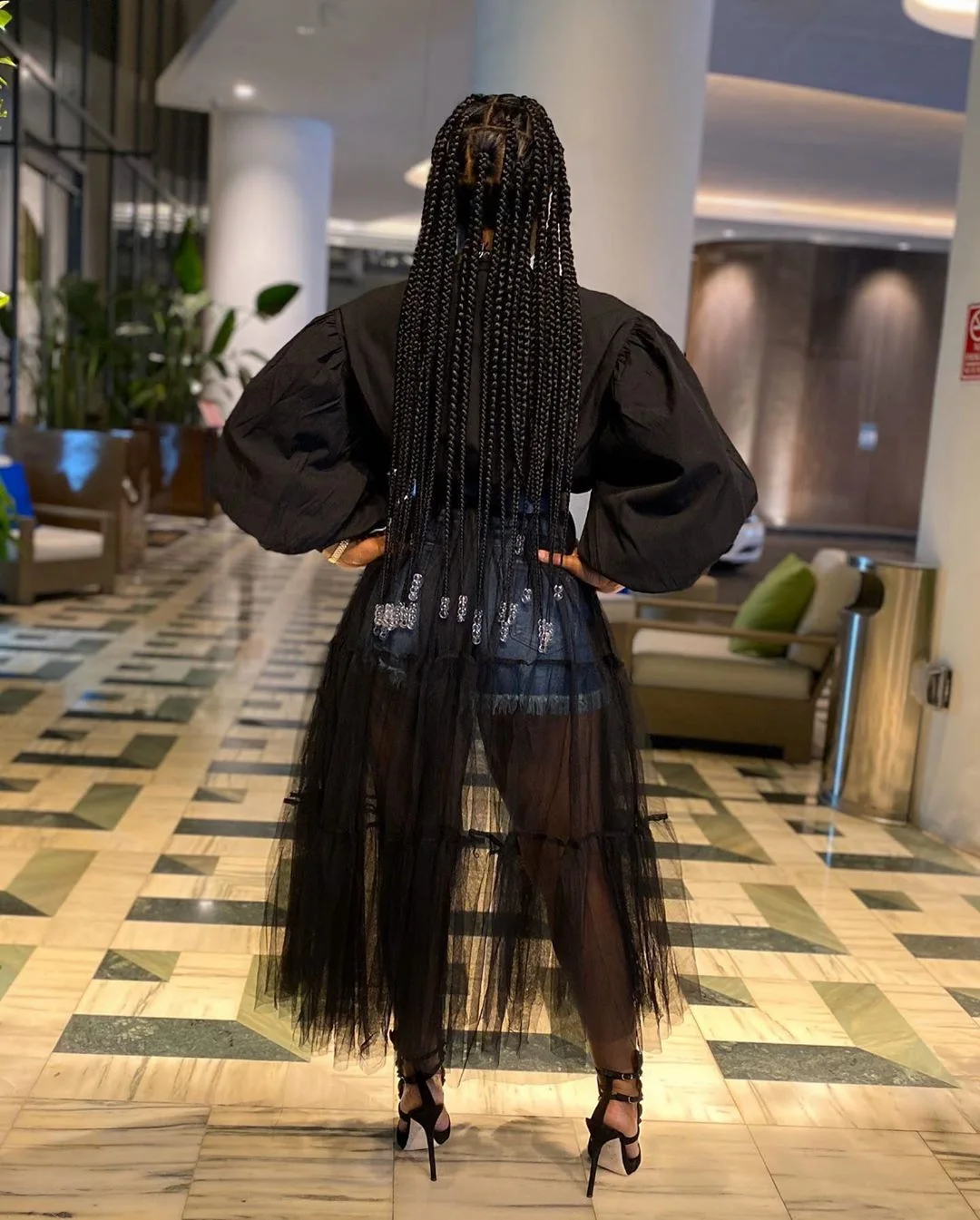 CM.YAYA Women Summer Long Sleeve Maxi Blouses Mesh Patchwork Long Dress Vintage Sexy Club Maxi Dresses