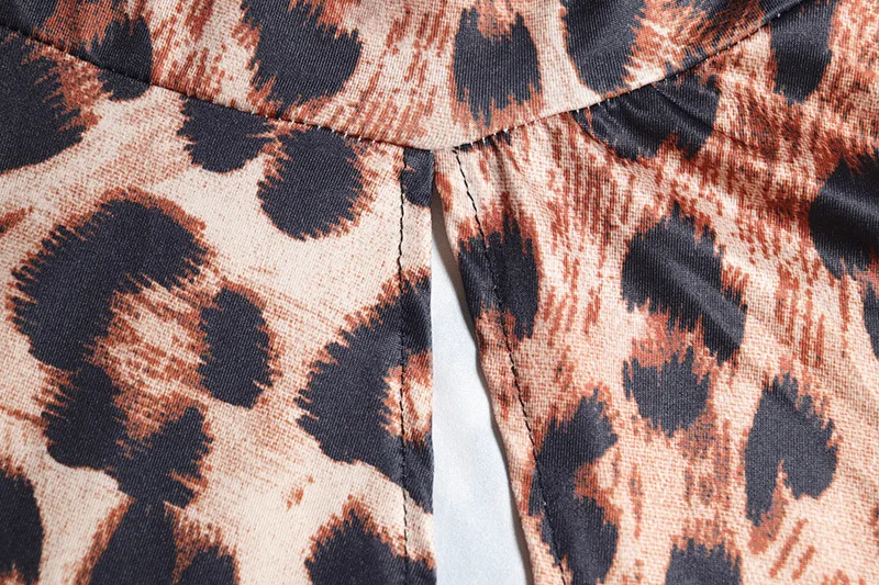 CM.YAYA Women Sexy Leopard Print Sleeveless Halter Backless Mini Dress Bodycon V-Neck Night Club Party Street Irregular Dresses